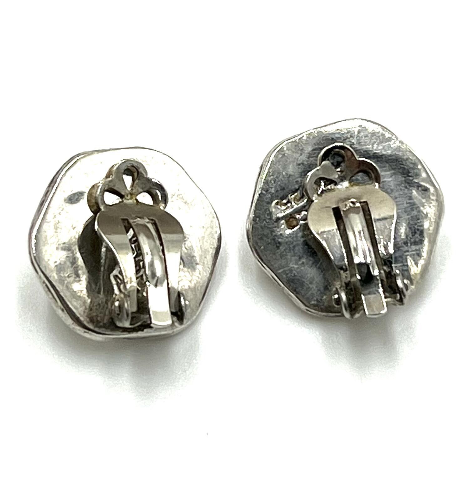 Other Taxco Mexico Sterling Silver Abstract Floral Earrings Size ONE SIZE - 2 Thumbnail