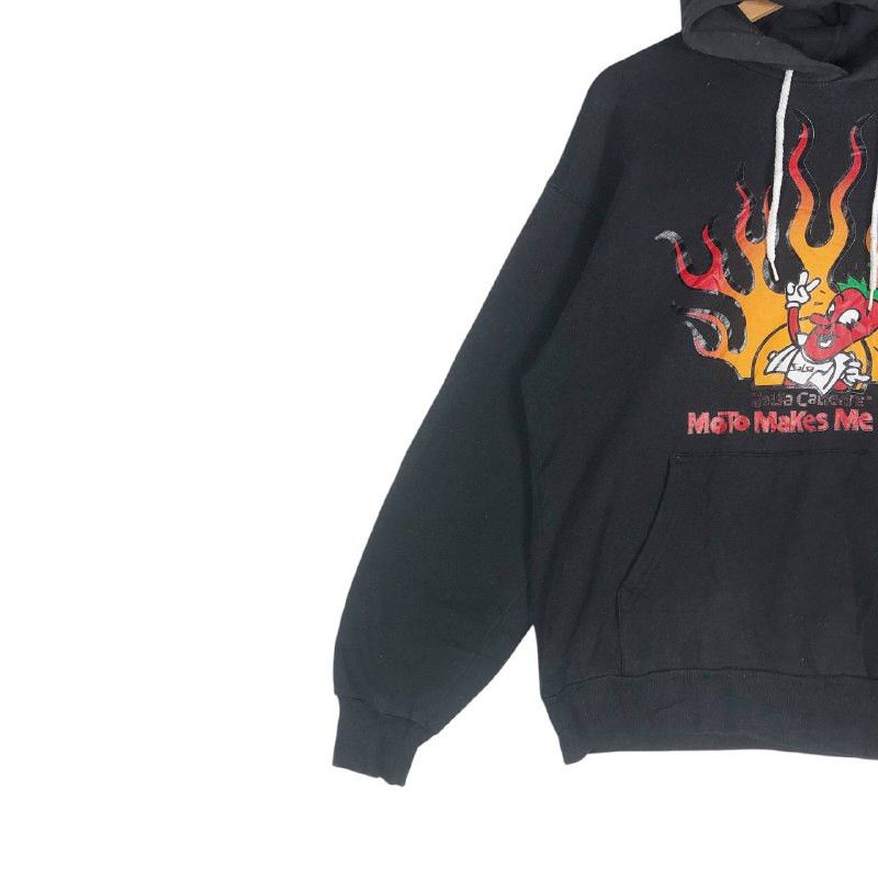 Hanes Vintage Hanes Salsa Caliente "Moto Makes Me Hot!" sweatshirt Size US L / EU 52-54 / 3 - 3 Thumbnail