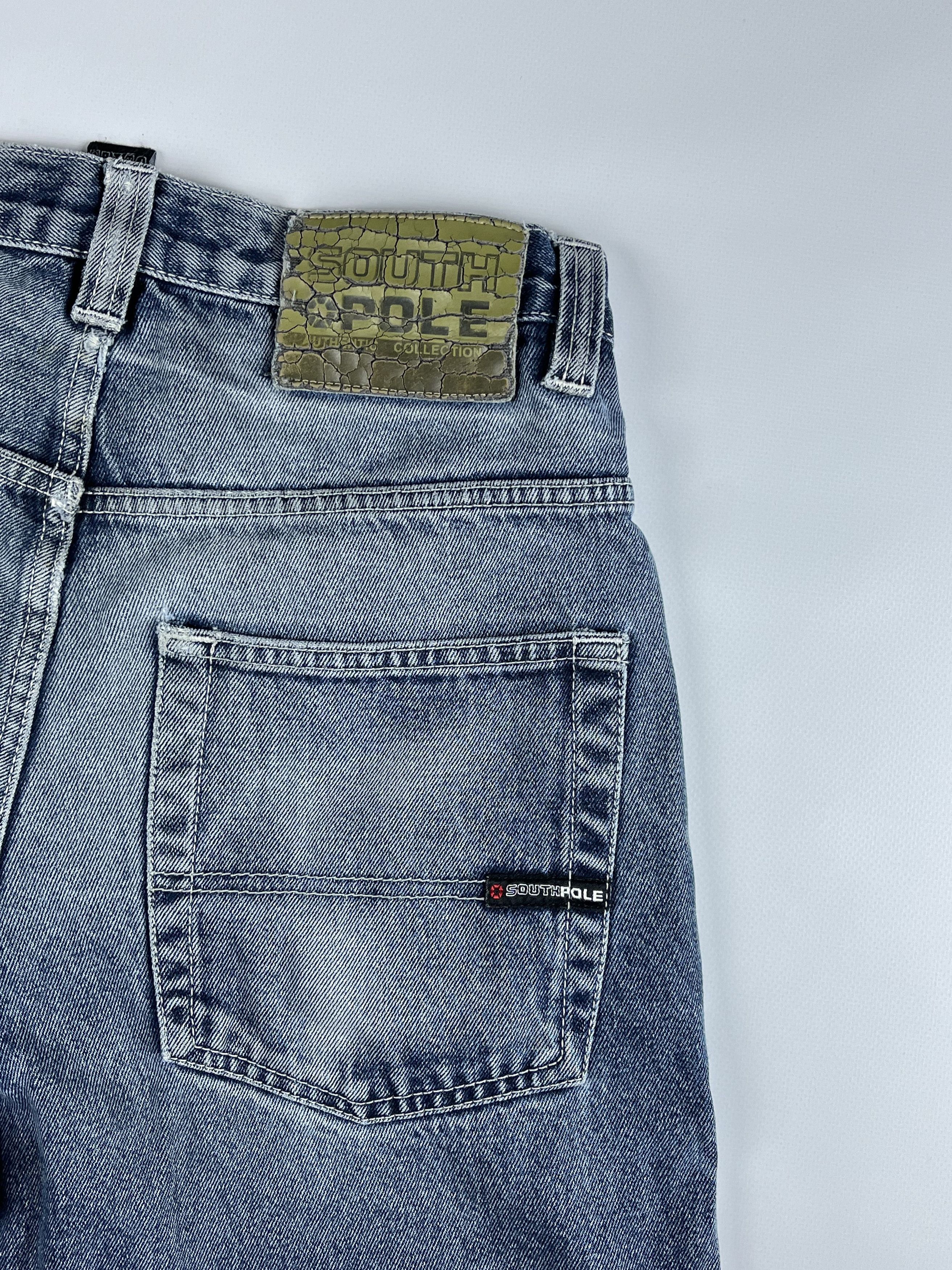 Southpole × Vintage SOUTHPOLE Baggy Vintage Faded Distressed Jean Size US 29 - 8 Thumbnail