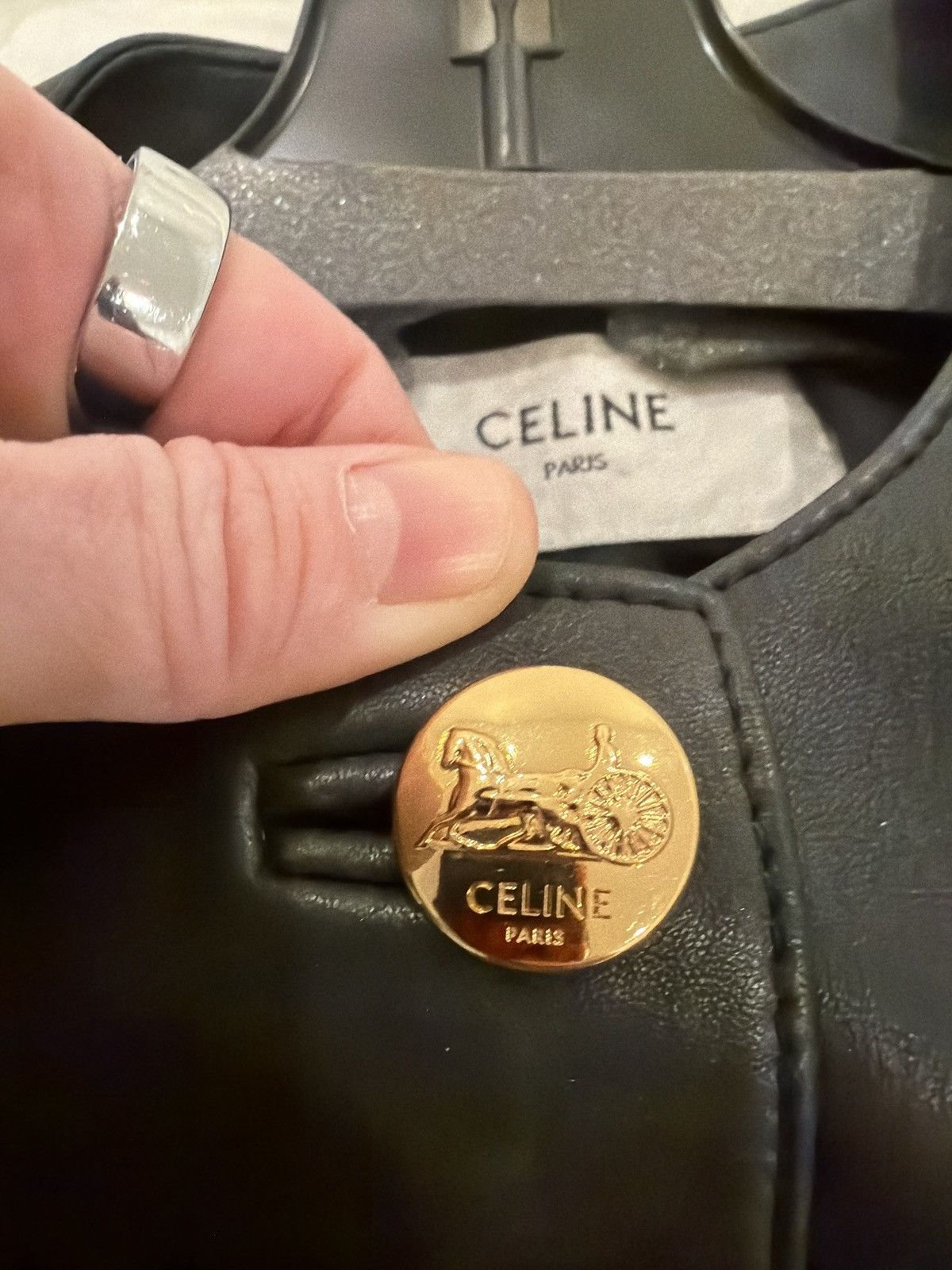 Celine Celine Leather Jacket Size XS / US 0-2 / IT 36-38 - 2 Thumbnail
