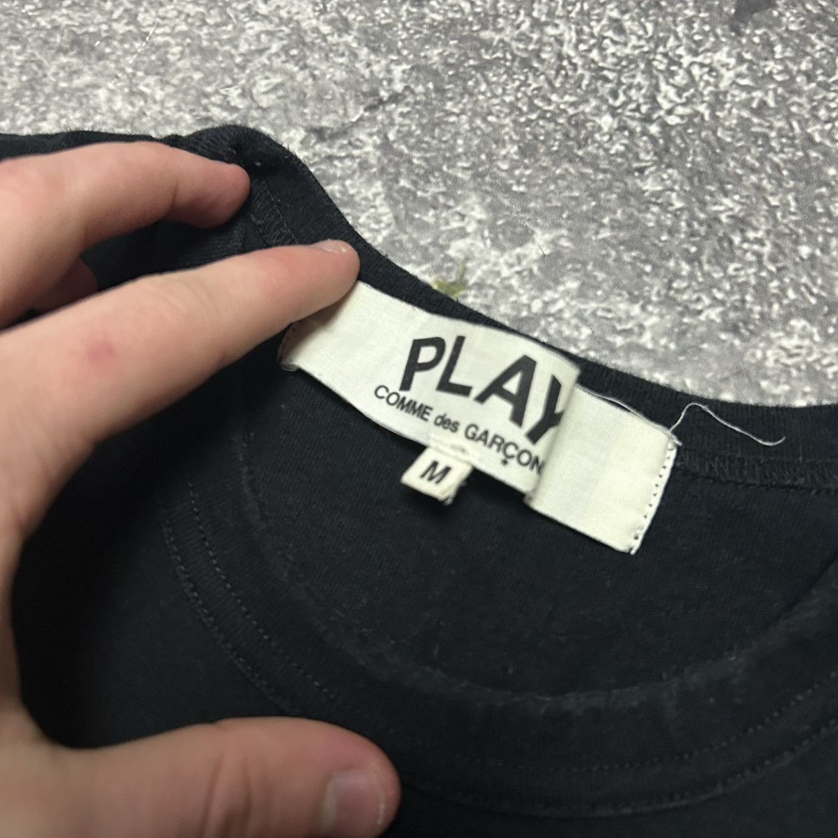 Comme des Garcons PLAY Luxury Play Comme Des Garcons Big Logo y2k japan tee size M Size US M / EU 48-50 / 2 - 4 Thumbnail