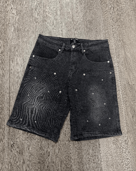 Other Mixed Emotion Old School Denim Black Shorts Size US 38 / EU 54 - 1 Preview