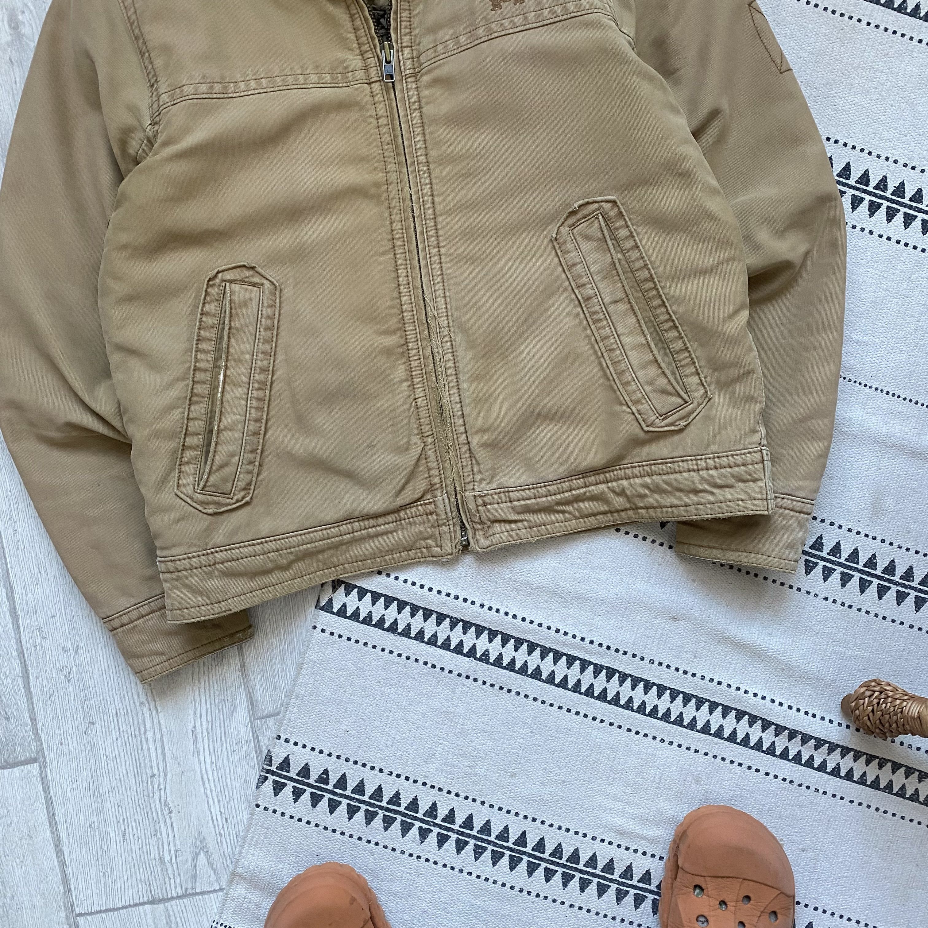 Hysteric Glamour Vintage Thrashed Carhartt Style Faux Fur Sherpa work jacket Size US M / EU 48-50 / 2 - 3 Thumbnail