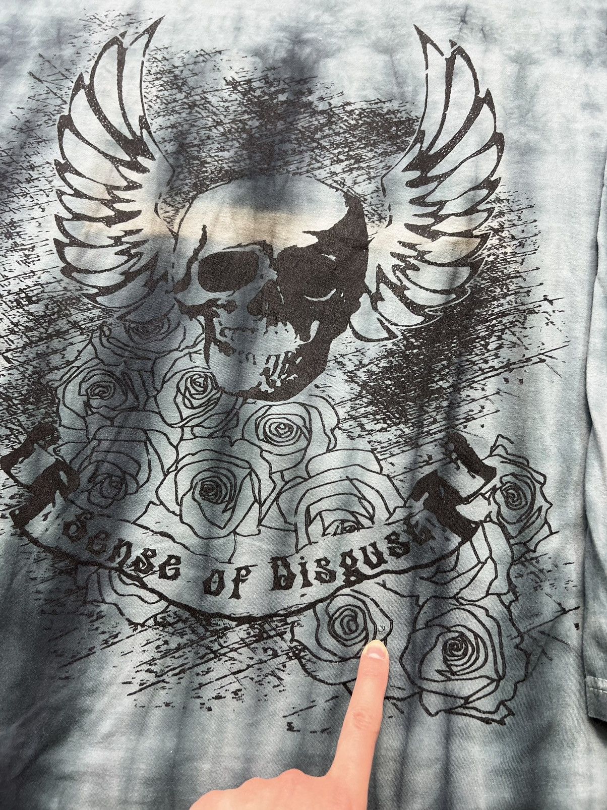 Affliction × Japanese Brand × Vintage Baggy Longsleeve Affliction Sense Of Disguse Skull Vintage Size US XXL / EU 58 / 5 - 4 Thumbnail