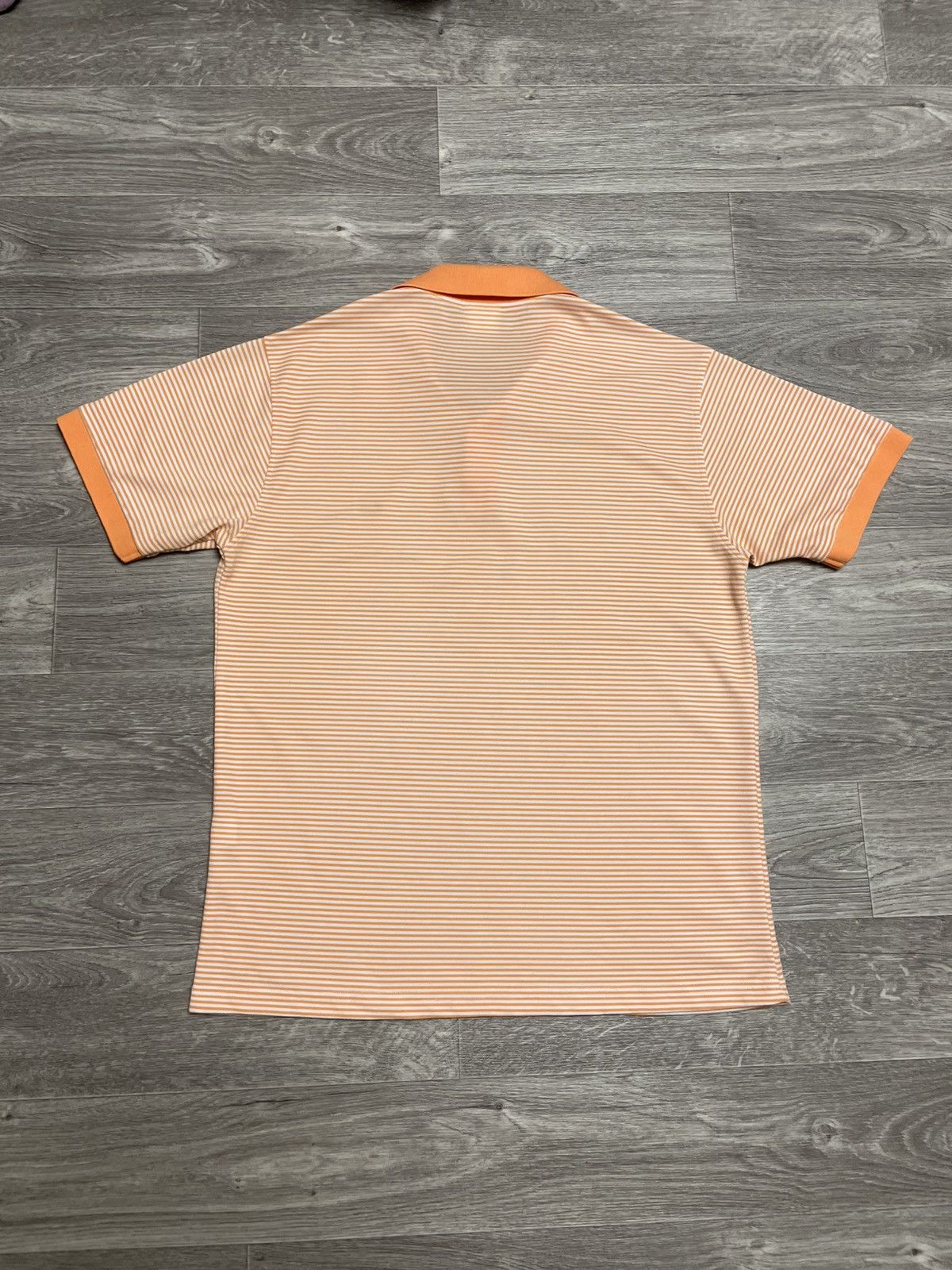 Lacoste Vintage Lacoste Orange Striped Polo Shirt Size US M / EU 48-50 / 2 - 11 Thumbnail