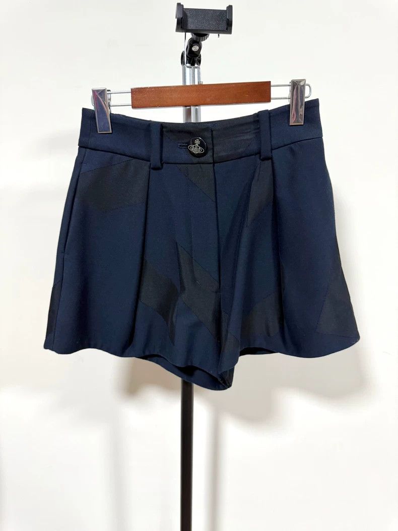 Vivienne Westwood size2 Blue geometric pattern shorts