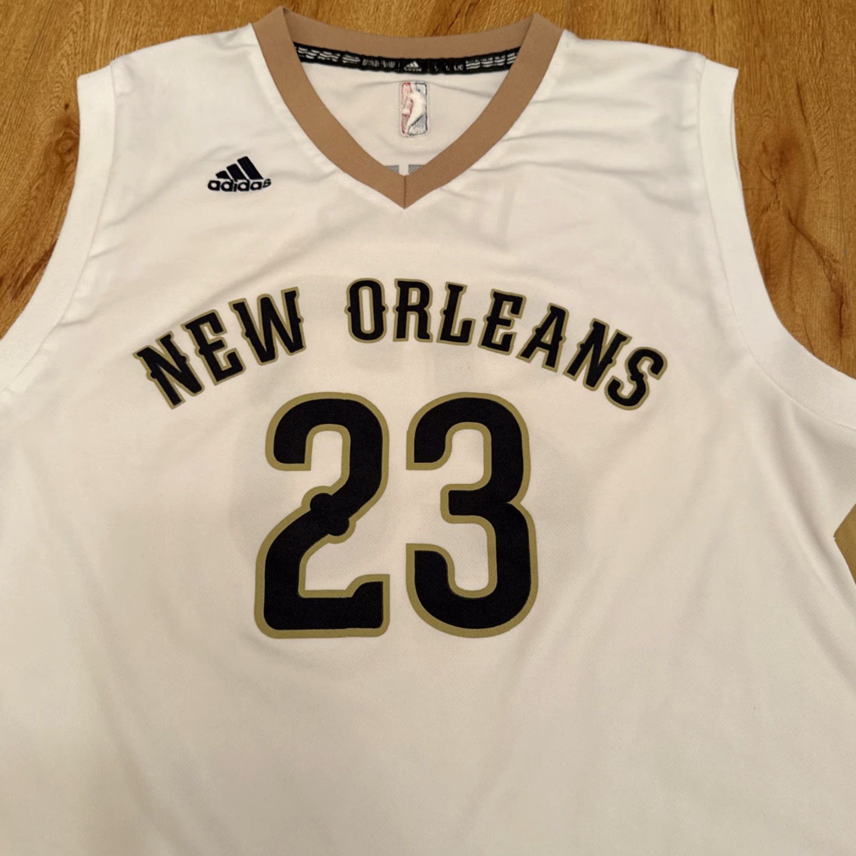 Adidas Adidas Jersey Tank Men L White New Orleans Pelicans #23 Anthony Davis Mens Large Tank Activewear Jersey Size US L / EU 52-54 / 3 - 3 Thumbnail