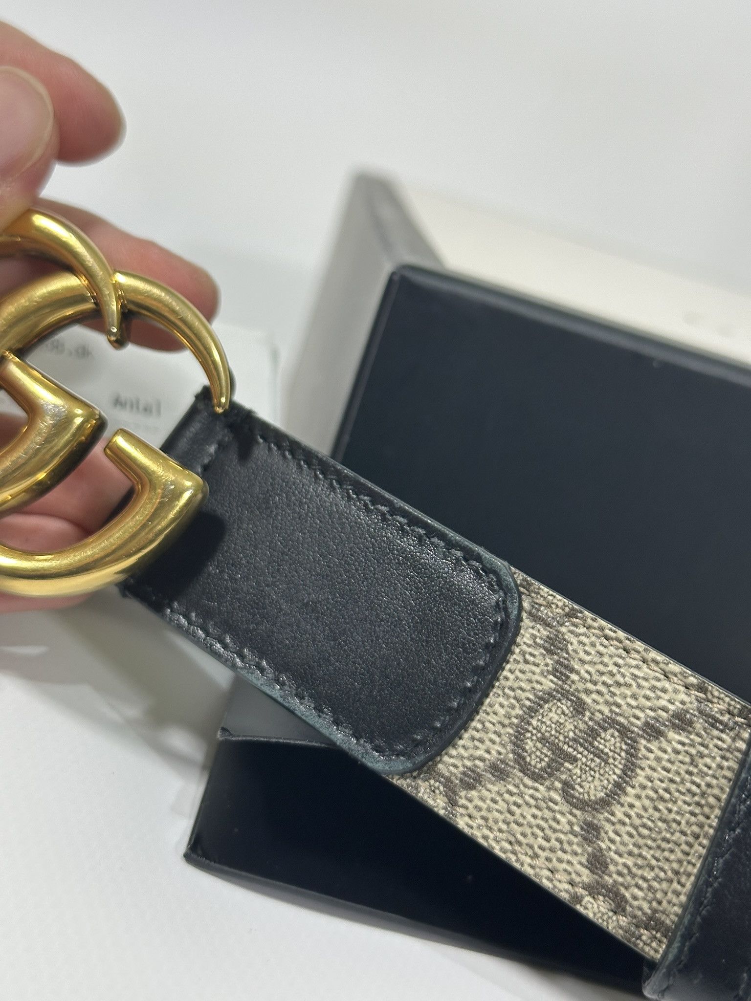 Gucci Gucci Belt Marmont Supreme GG Monogram Canvas Beige Size ONE SIZE - 8 Thumbnail