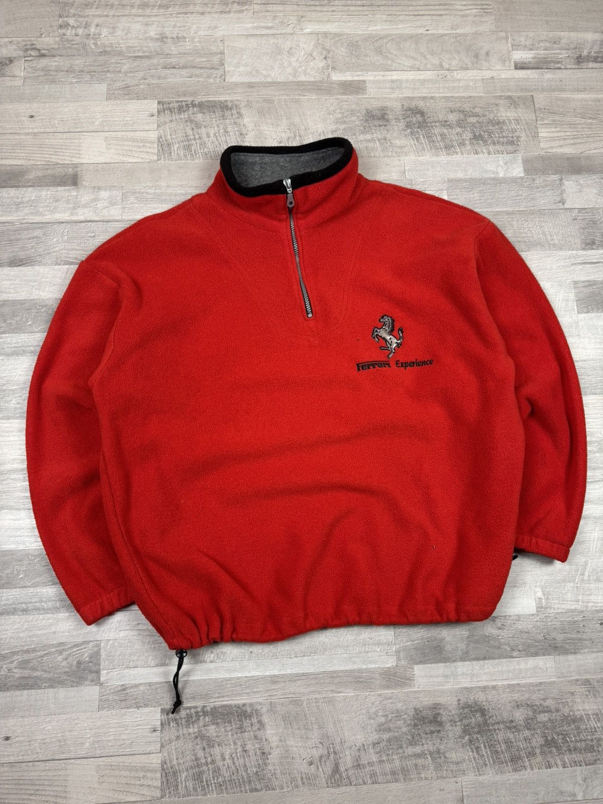 Ferrari Vintage 90s Ferrari Experience Fleece Red Jacket XL sz Size US XL / EU 56 / 4 - 2 Thumbnail