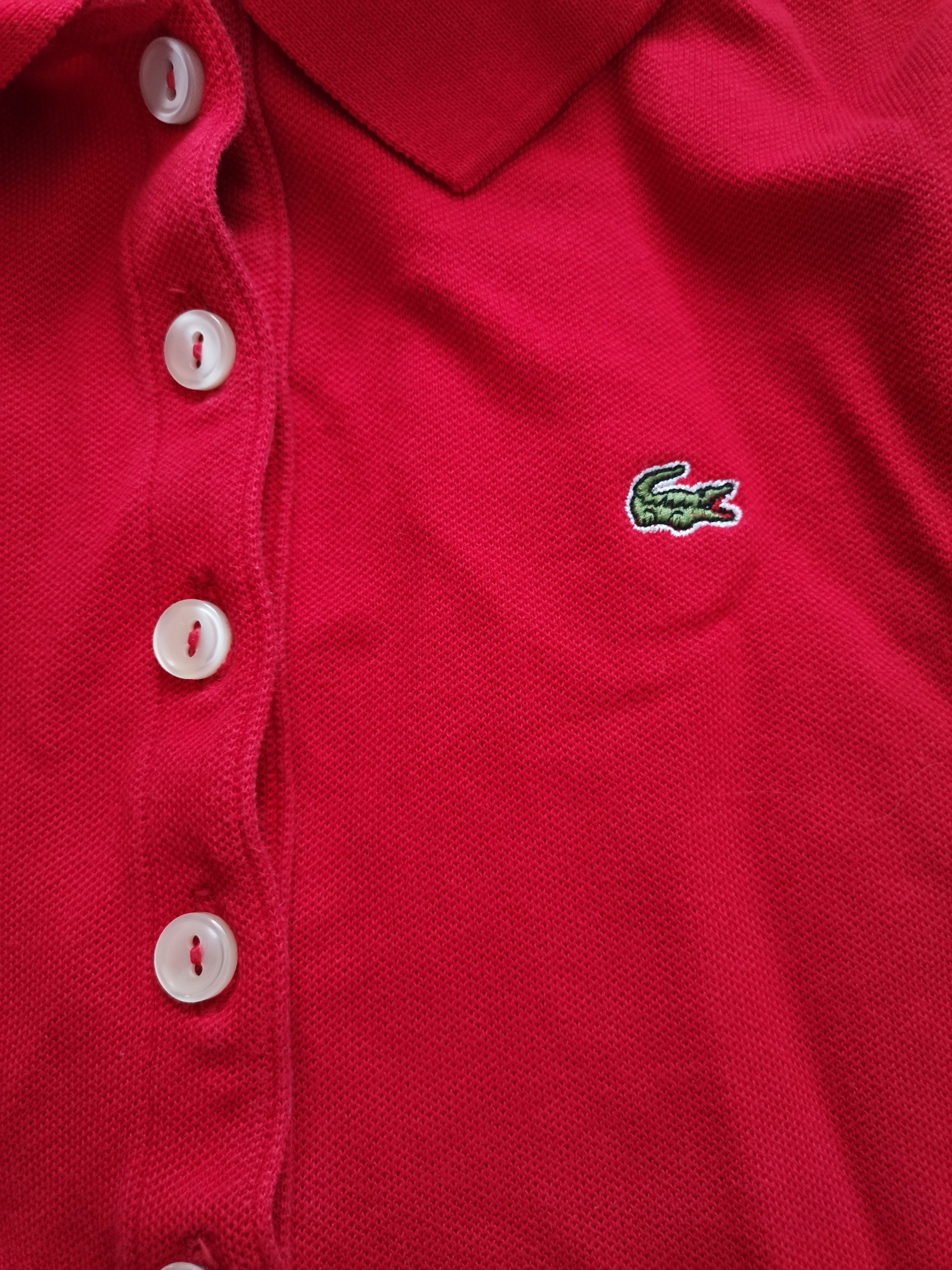 Lacoste Vintage Lacoste Women's L/S Polo Size M / US 6-8 / IT 42-44 - 2 Thumbnail