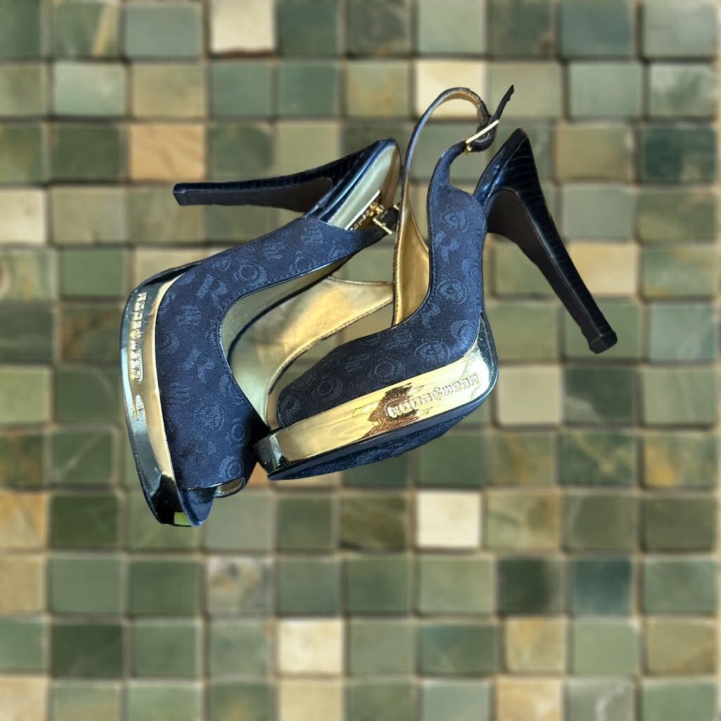 Rocawear VINTAGE Rocawear Gold Trim Style High Heels Size 6 Chance Y2K Womens Size US 6 / IT 36 - 1 Thumbnail