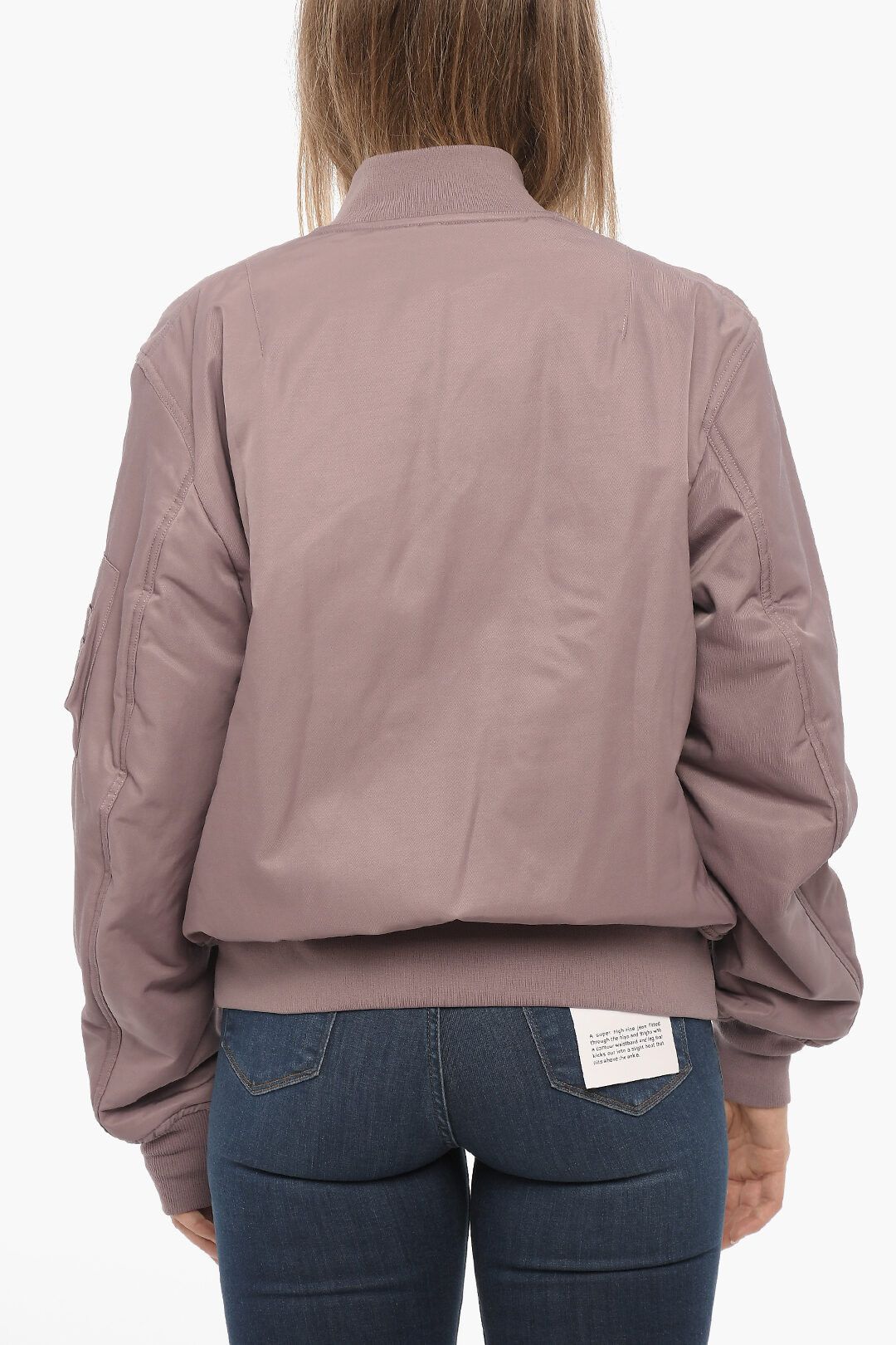 Y-3 × Yohji Yamamoto og1mm0824 Padded Bomber Jacket with Hidden Closure in Plum Size XS / US 0-2 / IT 36-38 - 2 Thumbnail