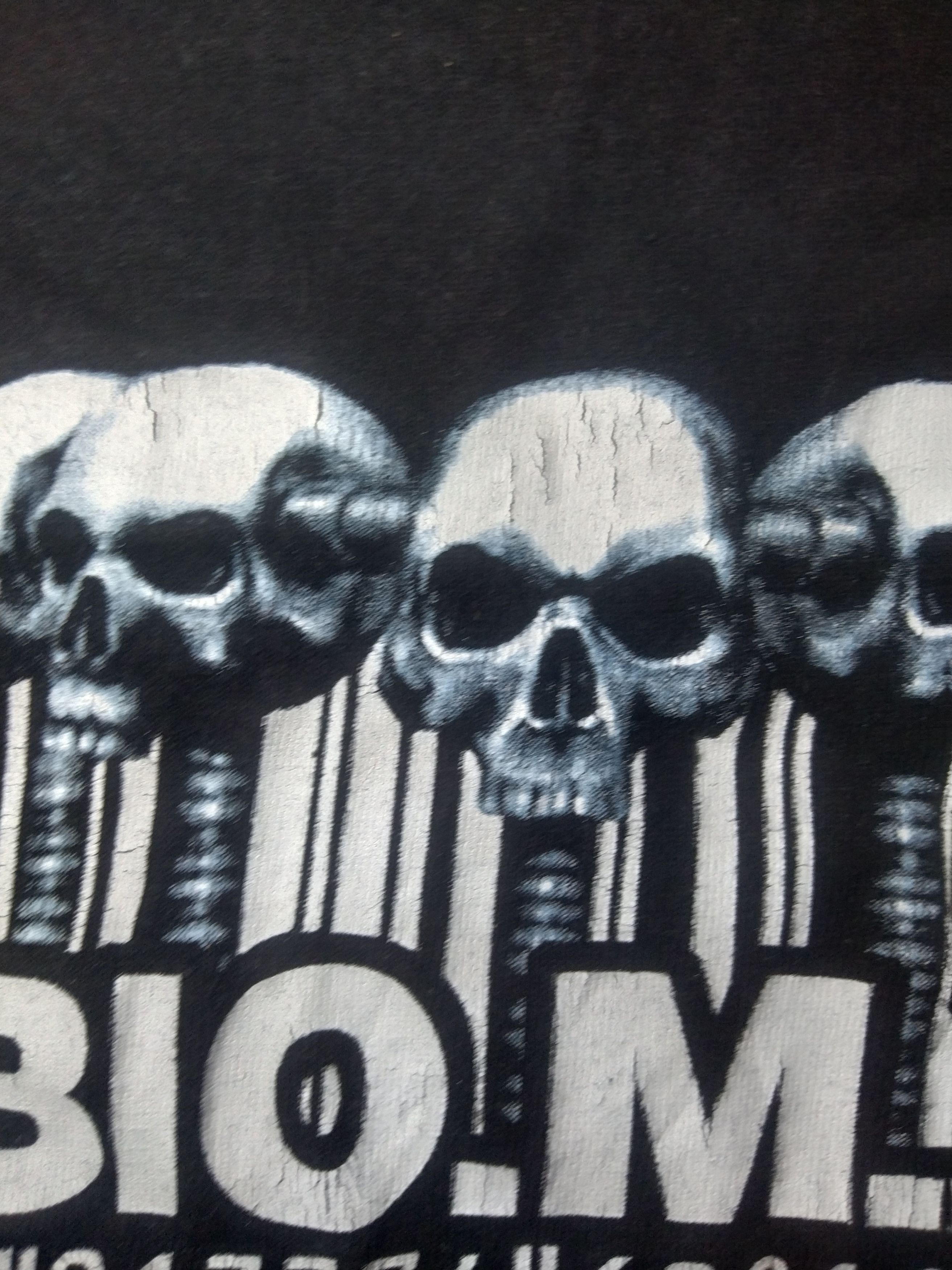 Fashion Victim × Vintage BIO MX Skeletal Ribcage T-shirt Size US L / EU 52-54 / 3 - 9 Thumbnail