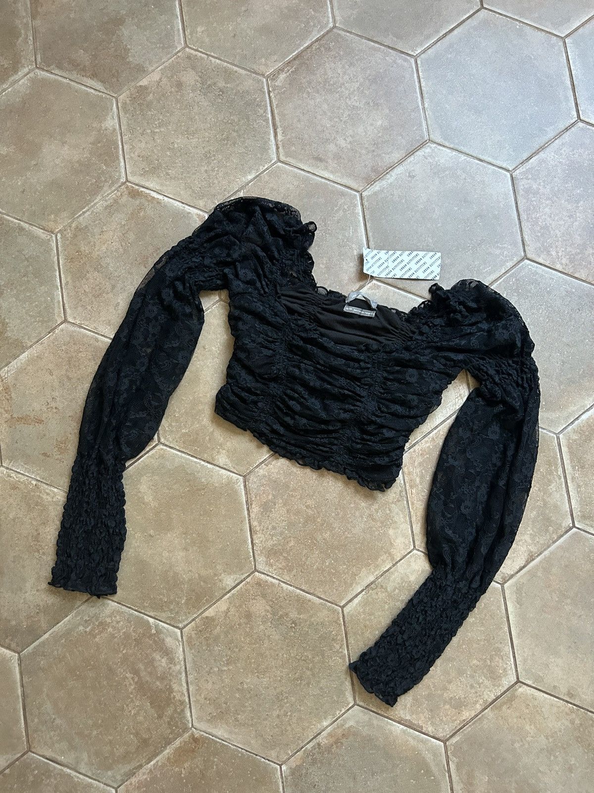 Japanese Brand × Urban Outfitters MESH TOP SHIRT Size XS / US 0-2 / IT 36-38 - 2 Thumbnail