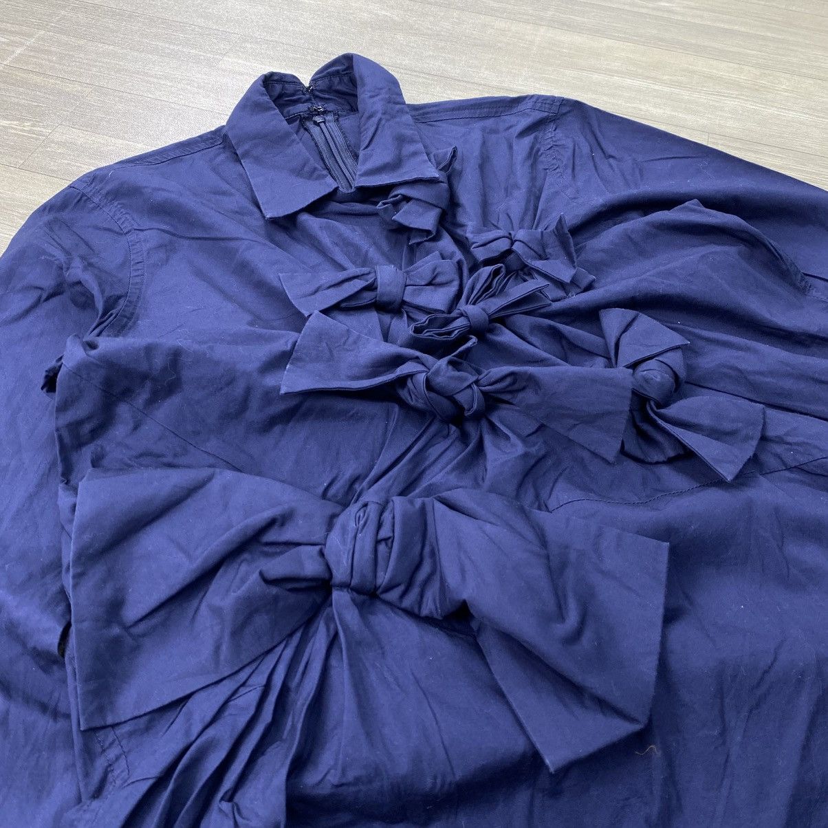 gomme Vintage Gomme Yohji Yamamoto Ruffled Raw-Trim Woven 3D Shirt Size US M / EU 48-50 / 2 - 4 Thumbnail