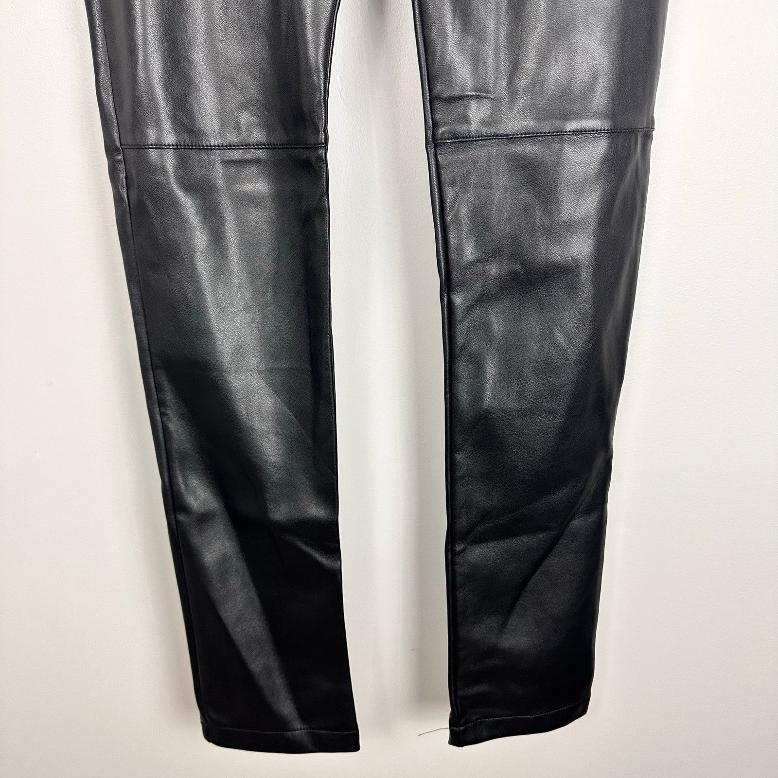 Other YLSK Mens Skinny Faux Leather Low Rise Pants Suede Lined 28 Size US 28 / EU 44 - 9 Thumbnail