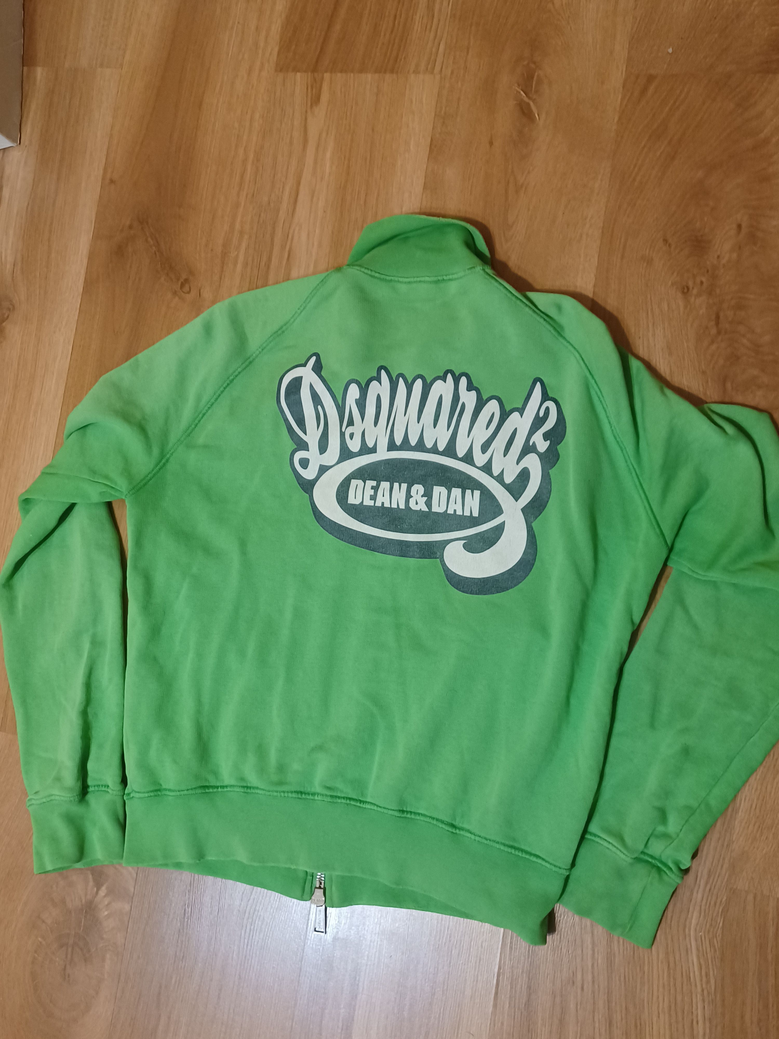 Dsquared2 × Vintage Dsquared2 Vintage Green ZIp Sweatshirt / Track Jacket Size US XL / EU 56 / 4 - 1 Thumbnail