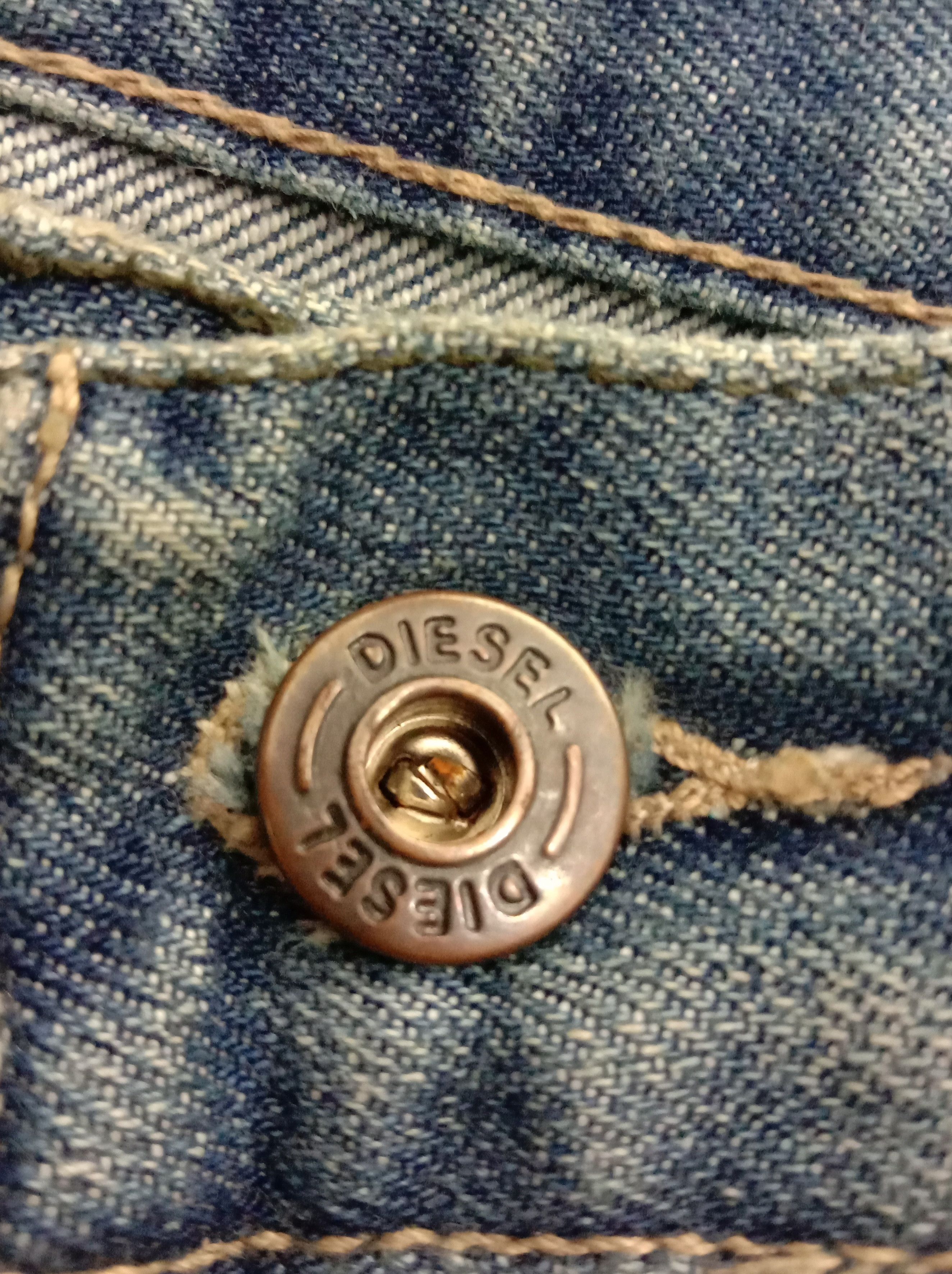 Diesel Vintage Diesel Industry Blue Wash Straight Cut Jeans Size US 34 / EU 50 - 10 Thumbnail