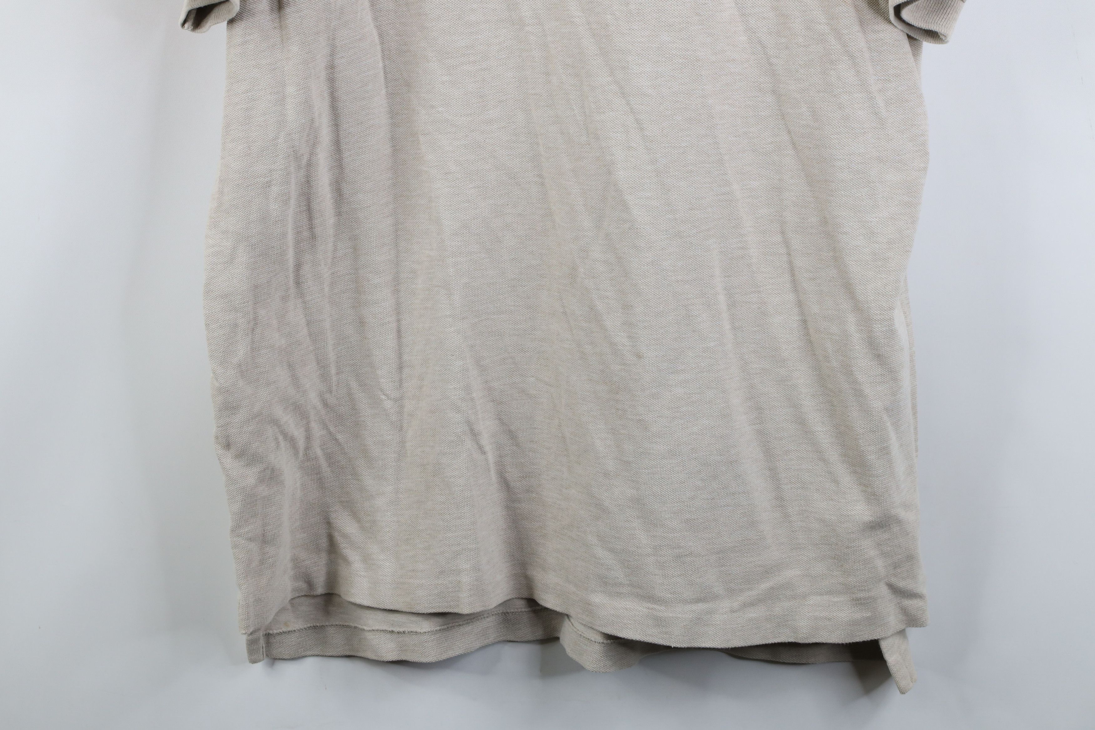 Ralph Lauren Vinage 90s Ralph Lauren Knit Collared Golf Polo Shirt Beige Size US XL / EU 56 / 4 - 3 Thumbnail