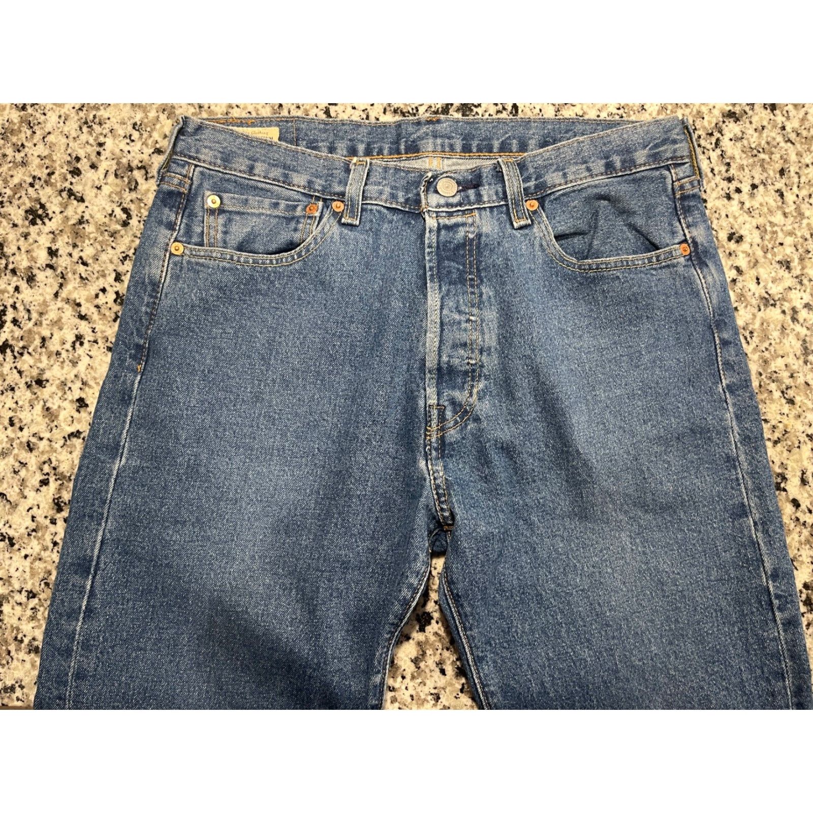 Levi's VINTAGE Levi's 501 XX Button Fly Denim Jeans Size 33x31 Blue Big E Mens Size US 33 - 2 Thumbnail
