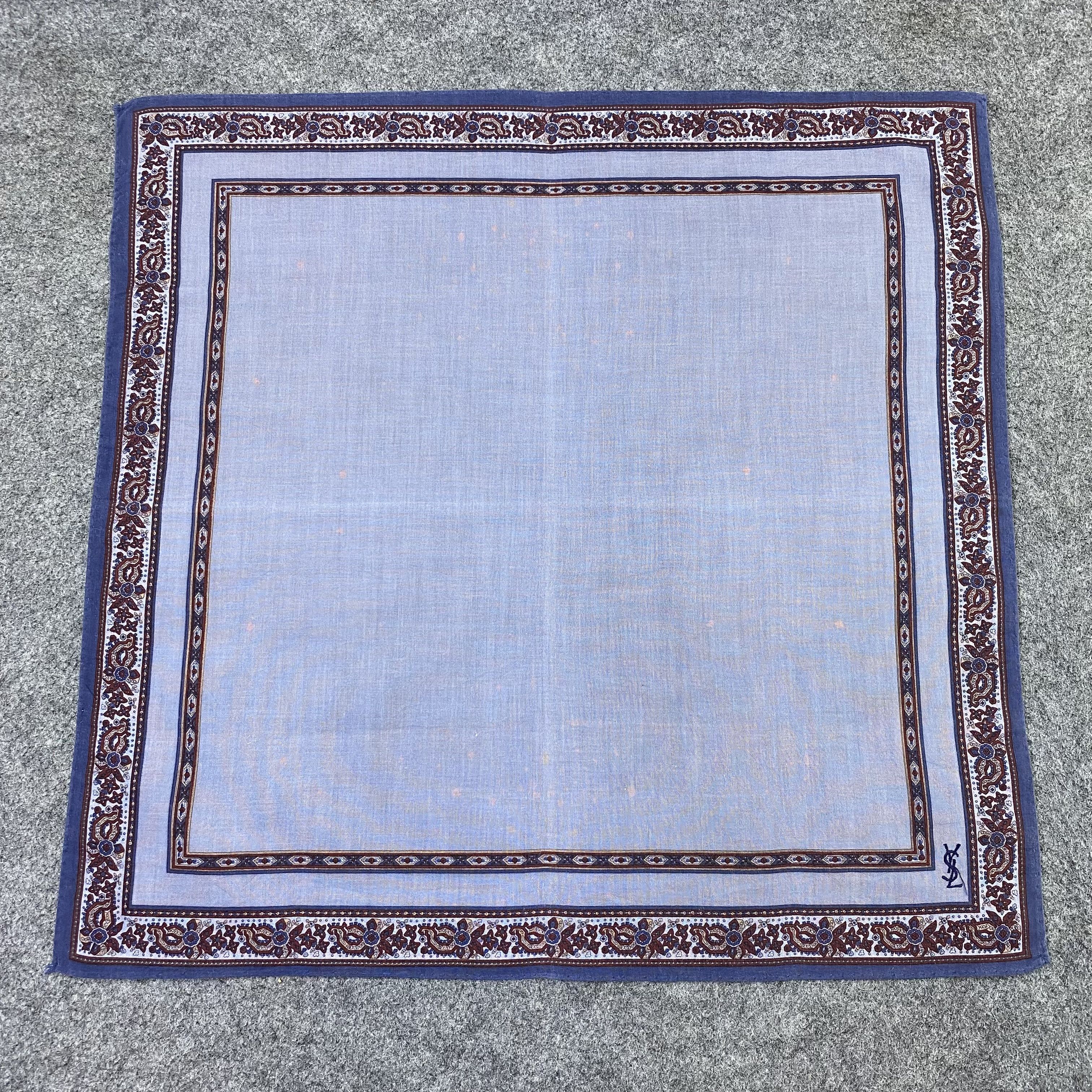 Yves Saint Laurent YSL Handkerchief Neckerchief Bandana-B1949 Size ONE SIZE - 3 Thumbnail
