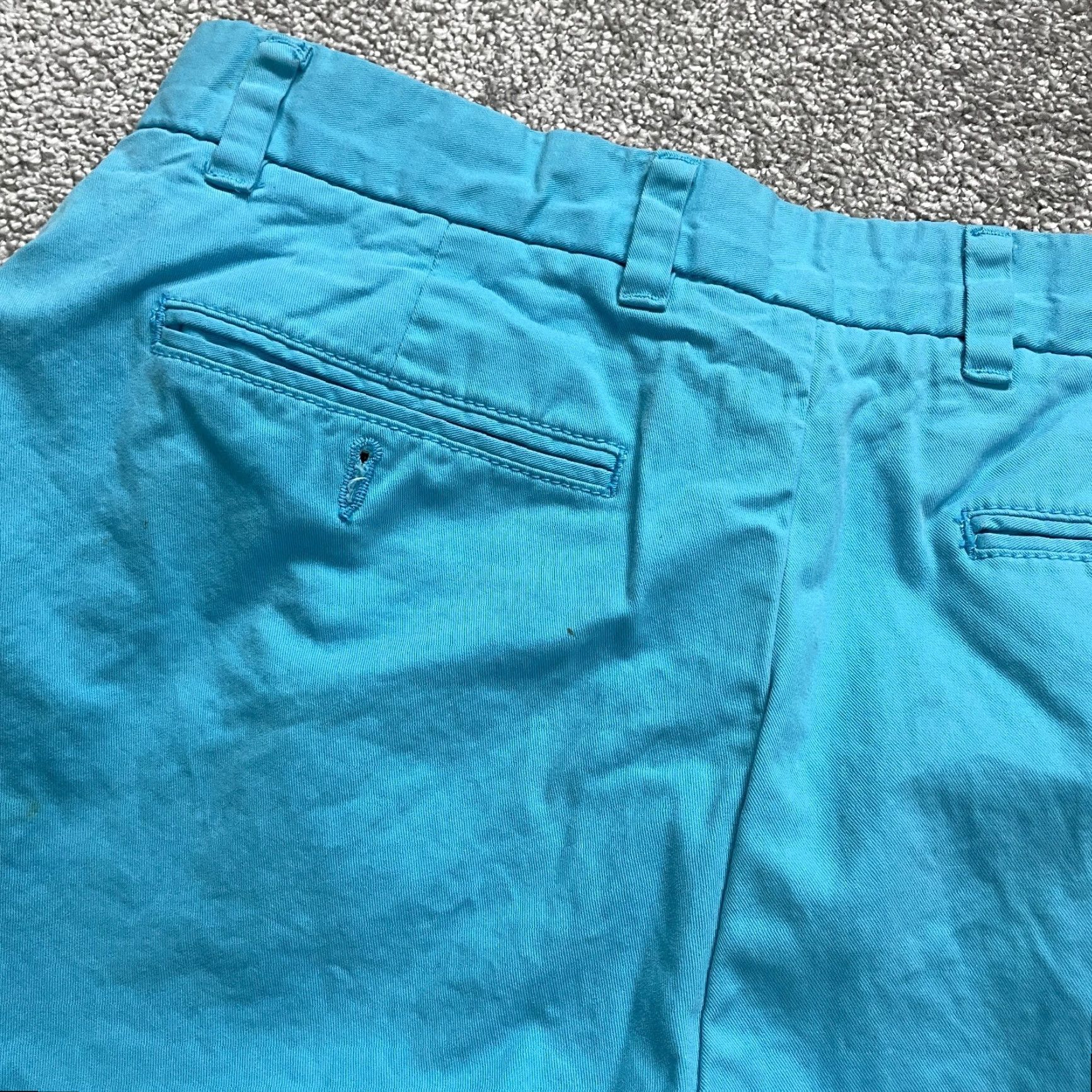 Tommy Hilfiger VINTAGE Tommy Hilfiger Chino Shorts Men 32 Blue Cotton Flat Front Casual Size US 32 / EU 48 - 4 Thumbnail