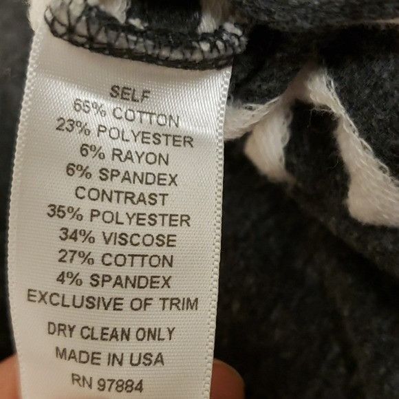 TART Collections Tart Zip Up Moto Sweatshirt Jacket Wrap Side Zip Stripe Grey Size M / US 6-8 / IT 42-44 - 10 Thumbnail