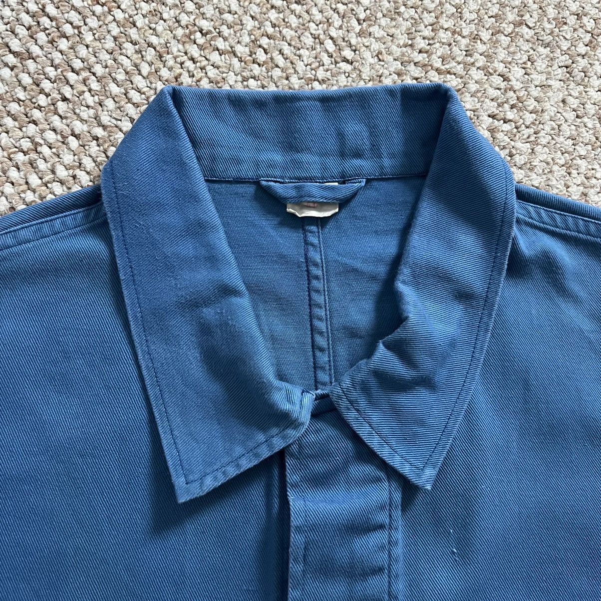 Vintage French faded cotton vintage workwear jacket Size US L / EU 52-54 / 3 - 2 Thumbnail