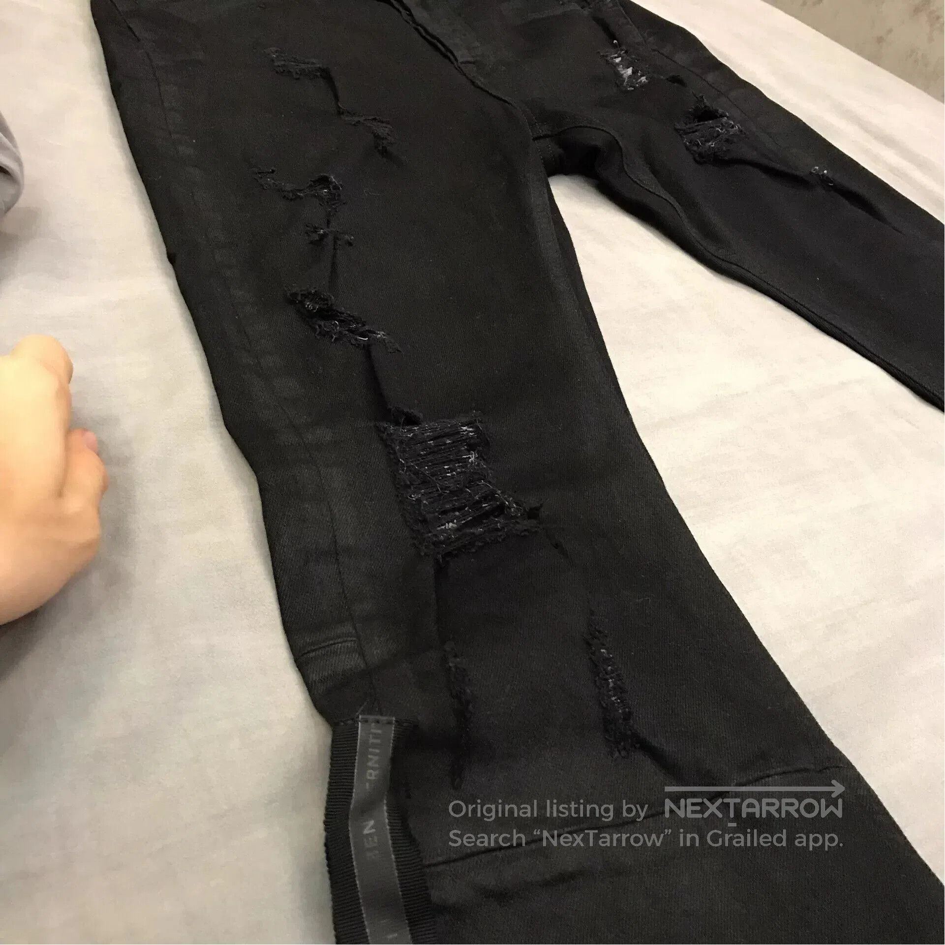 Ben Taverniti Unravel Project black skinny jeans with detailing. Size US 30 / EU 46 - 3 Thumbnail