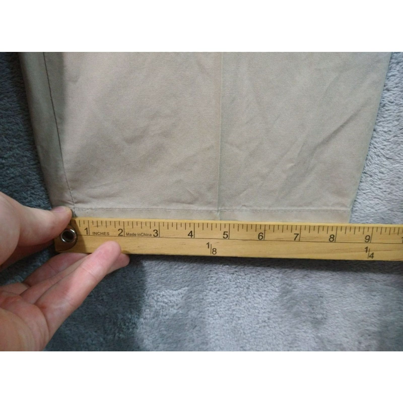 Brooks Brothers Brooks Brothers Pants Mens 35x30 Beige Chino Flat Front Cotton Straight Leg 346 Solid Size US 35 - 6 Thumbnail