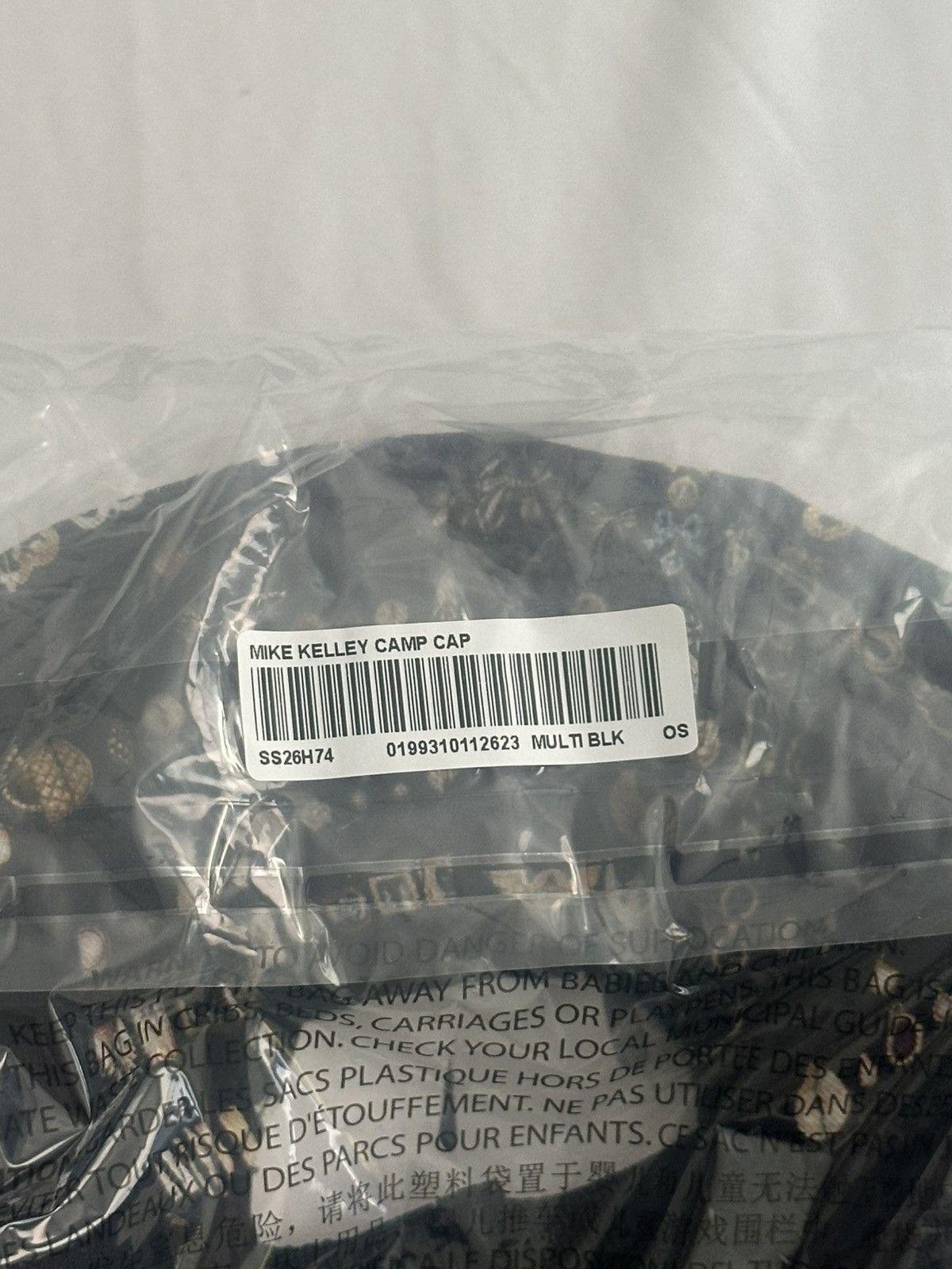 Supreme Supreme Mike Kelley Camp Cap Black Size ONE SIZE - 3 Thumbnail