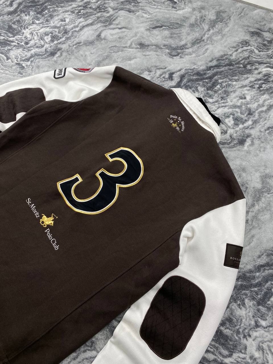 Vintage Polo Club St Moritz Switzerland Rugby Polo Windstopper Size US XL / EU 56 / 4 - 16 Thumbnail