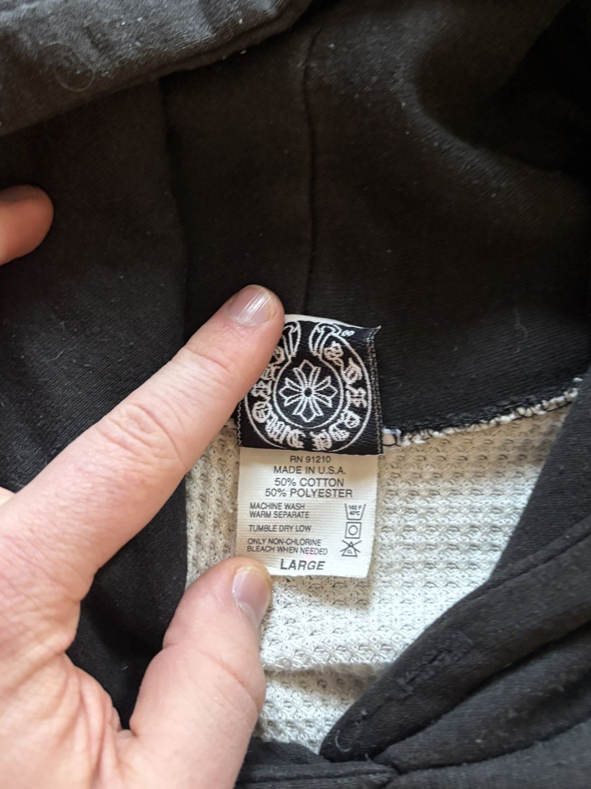 Chrome Hearts Chrome Hearts Vintage Banner Thermal Hoodie Large Size US L / EU 52-54 / 3 - 4 Thumbnail