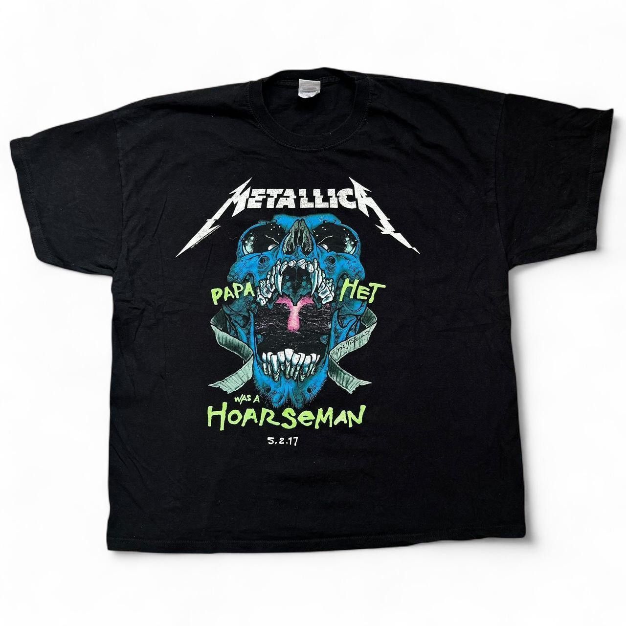 Fruit Of The Loom Metallica Papa Het Was Horseman Regular Men’s XL T-Shirts Size US XL / EU 56 / 4 - 1 Thumbnail
