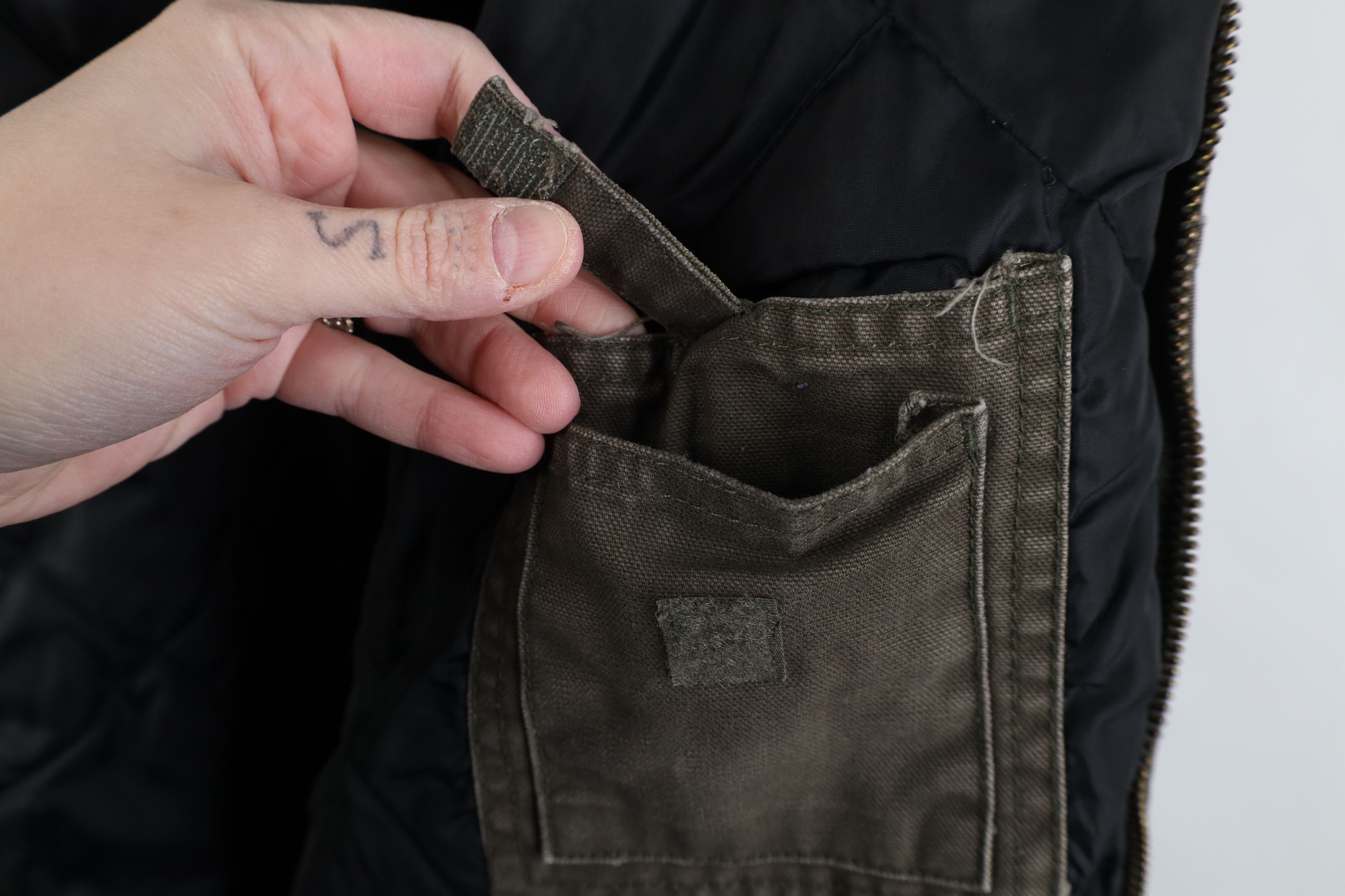 Vintage Vintage Y2K Streetwear Quilted Canvas Hooded Jacket Green Size US M / EU 48-50 / 2 - 13 Thumbnail