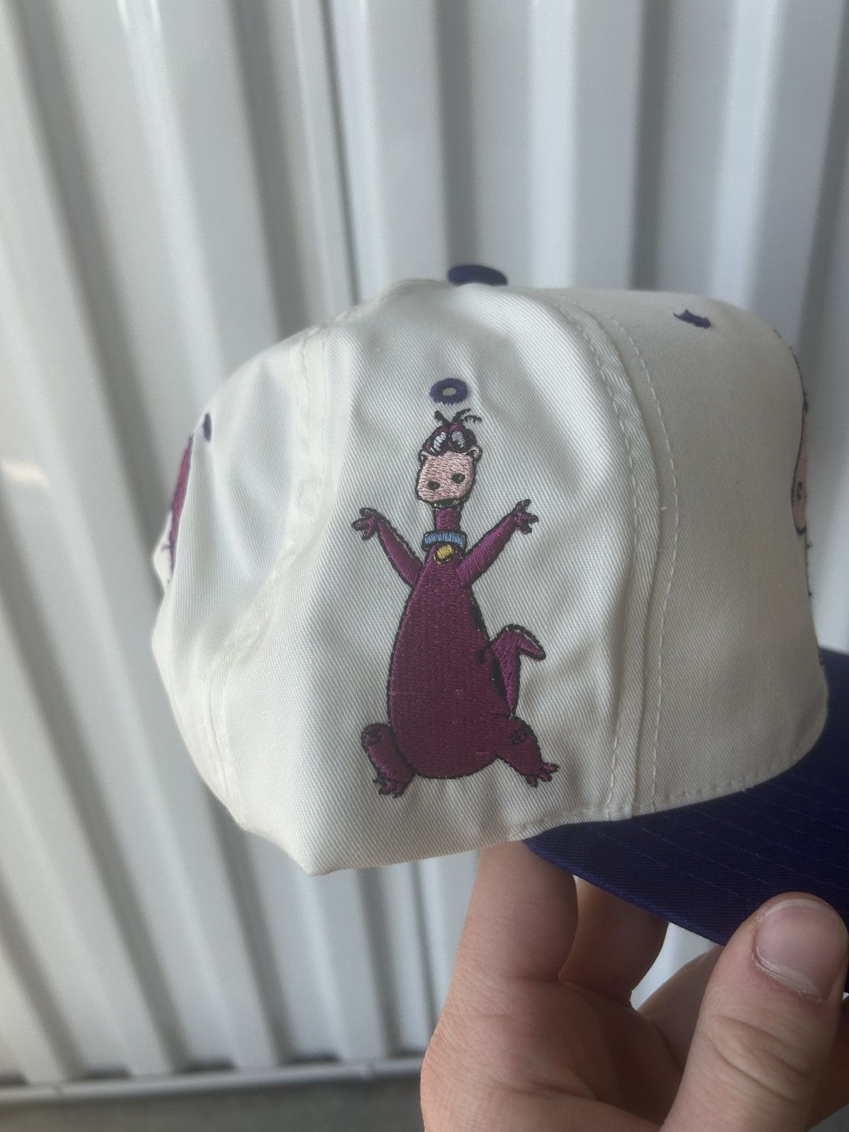 Cartoon Network × Vintage Vintage 1994 The Flintstones Dino Blockhead SnapBack Hat Size ONE SIZE - 3 Thumbnail