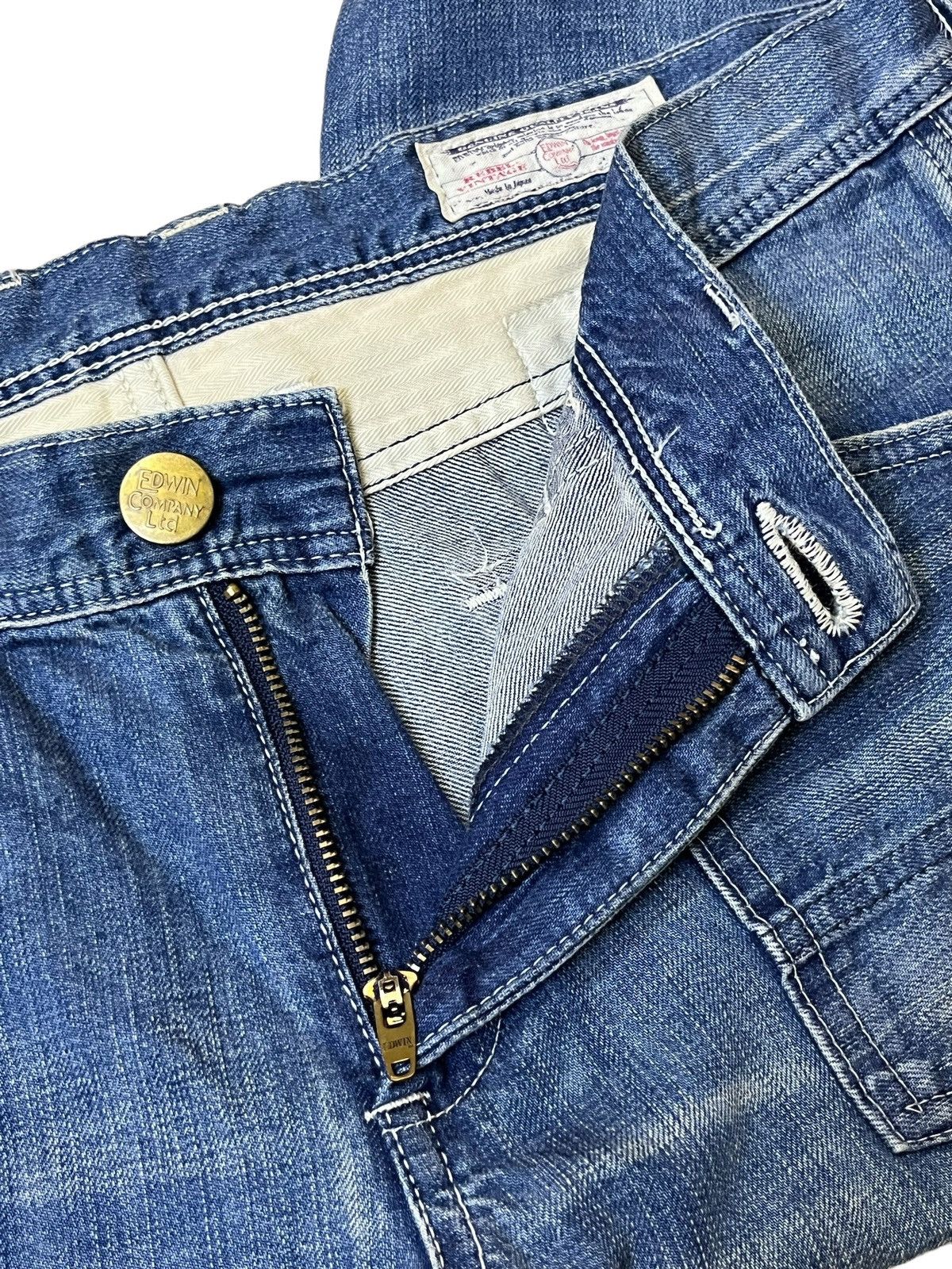 Edwin FLARE🔥EDWIN REBEL VINTAGE BUSHPANT LOW RISE FLARED JEANS Size US 34 / EU 50 - 10 Thumbnail