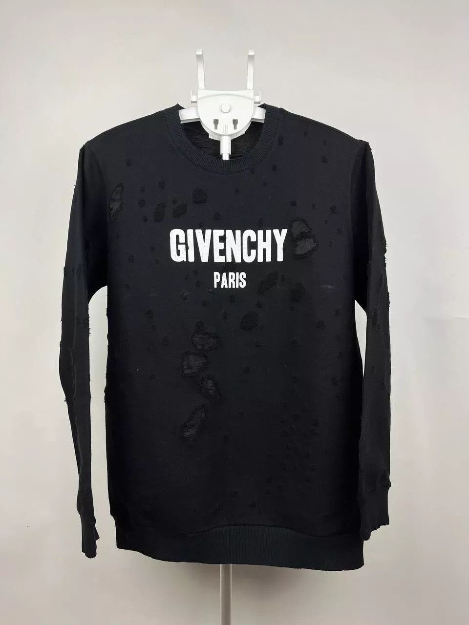 Givenchy Givenchy Destroyed Sweatshirt Black Size US L / EU 52-54 / 3 - 1 Thumbnail
