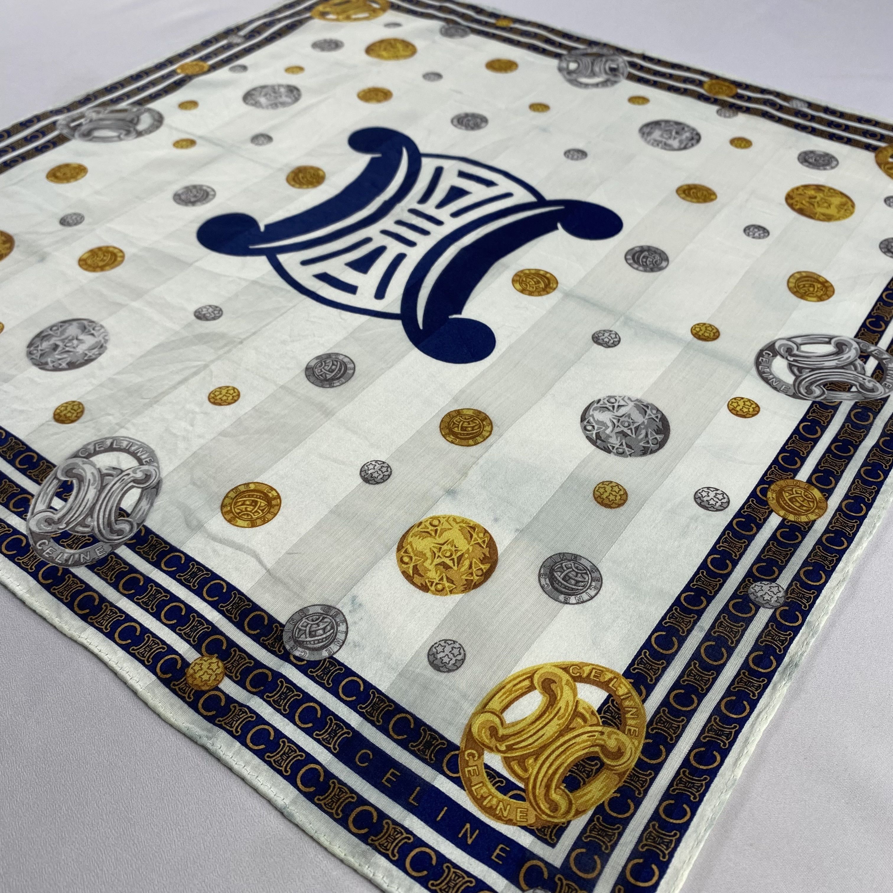 Celine × Vintage Celine Neckerchief / Bandana / Handkerchief-P1873 Size ONE SIZE - 3 Thumbnail