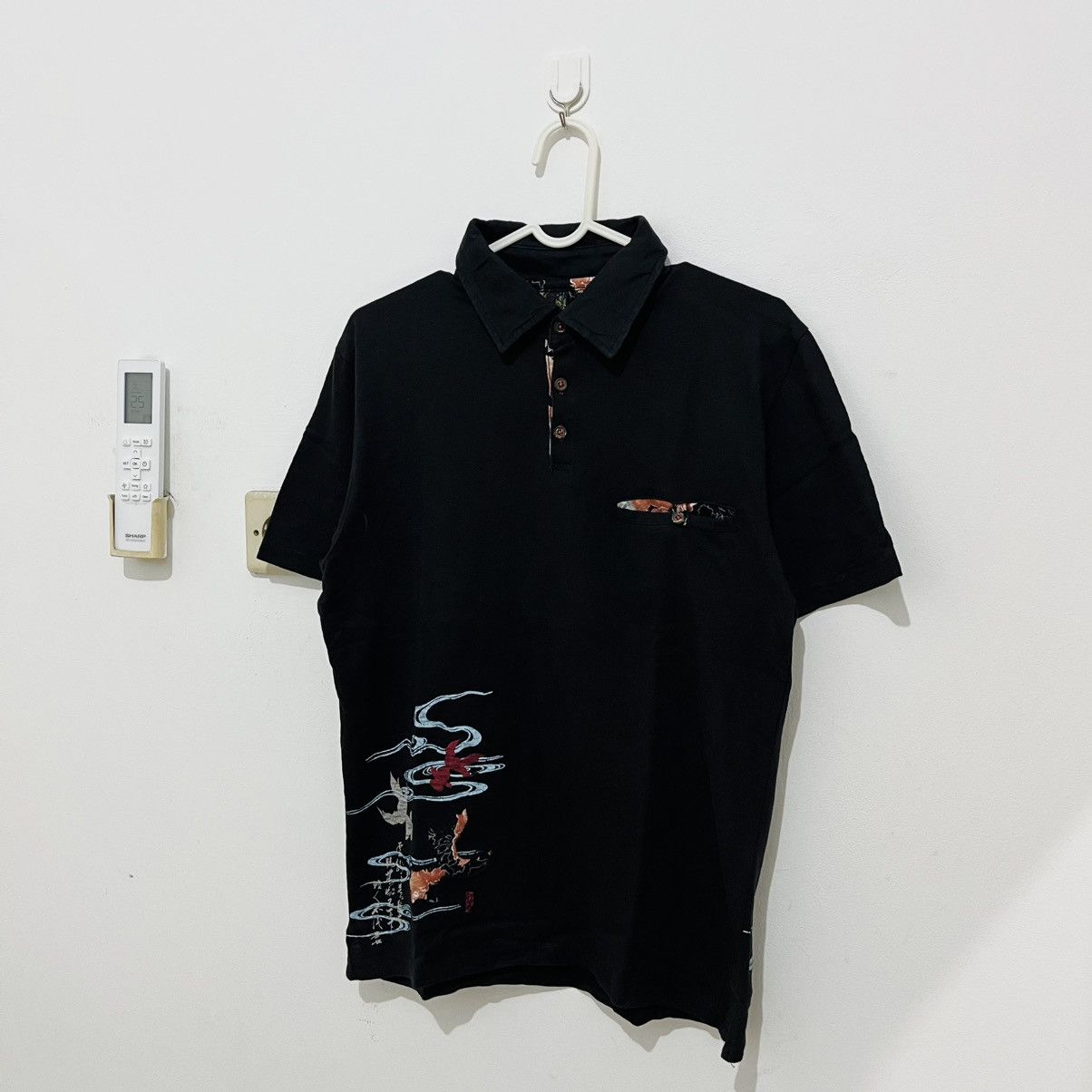 Japanese Brand Sukajan Art Polo Shirt Size US M / EU 48-50 / 2 - 1 Thumbnail