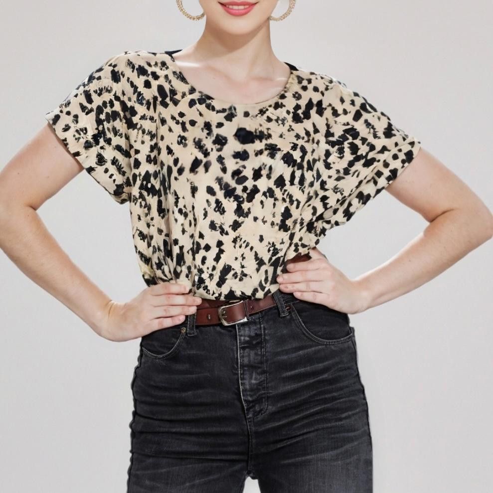 Designer MELLÖDAY Women's Abstract Print Top - Size M Size M / US 6-8 / IT 42-44 - 1 Thumbnail