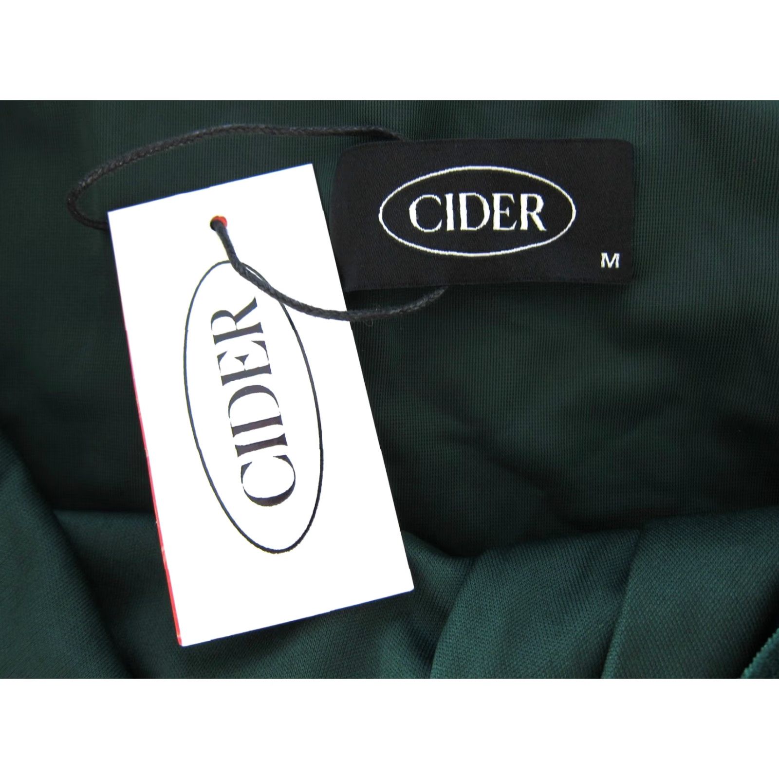 Cider Cider Emerald Green Velvet Stretch Midi Tank Dress Med Size M / US 6-8 / IT 42-44 - 3 Thumbnail