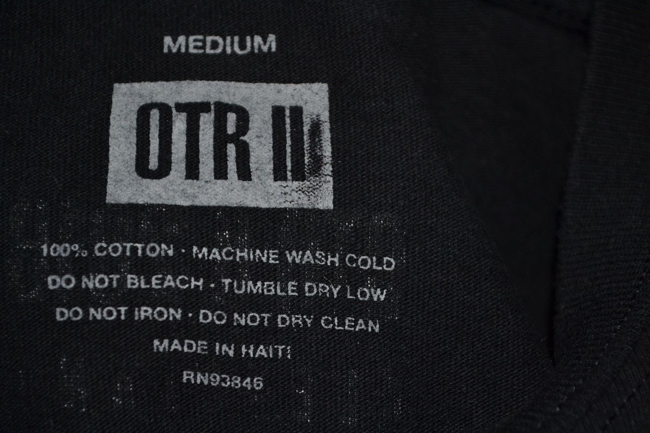 Beyonce × Jay-Z × Vintage OTR II On the Run II Tour tee Jay-z Beyonce M Size US M / EU 48-50 / 2 - 13 Thumbnail