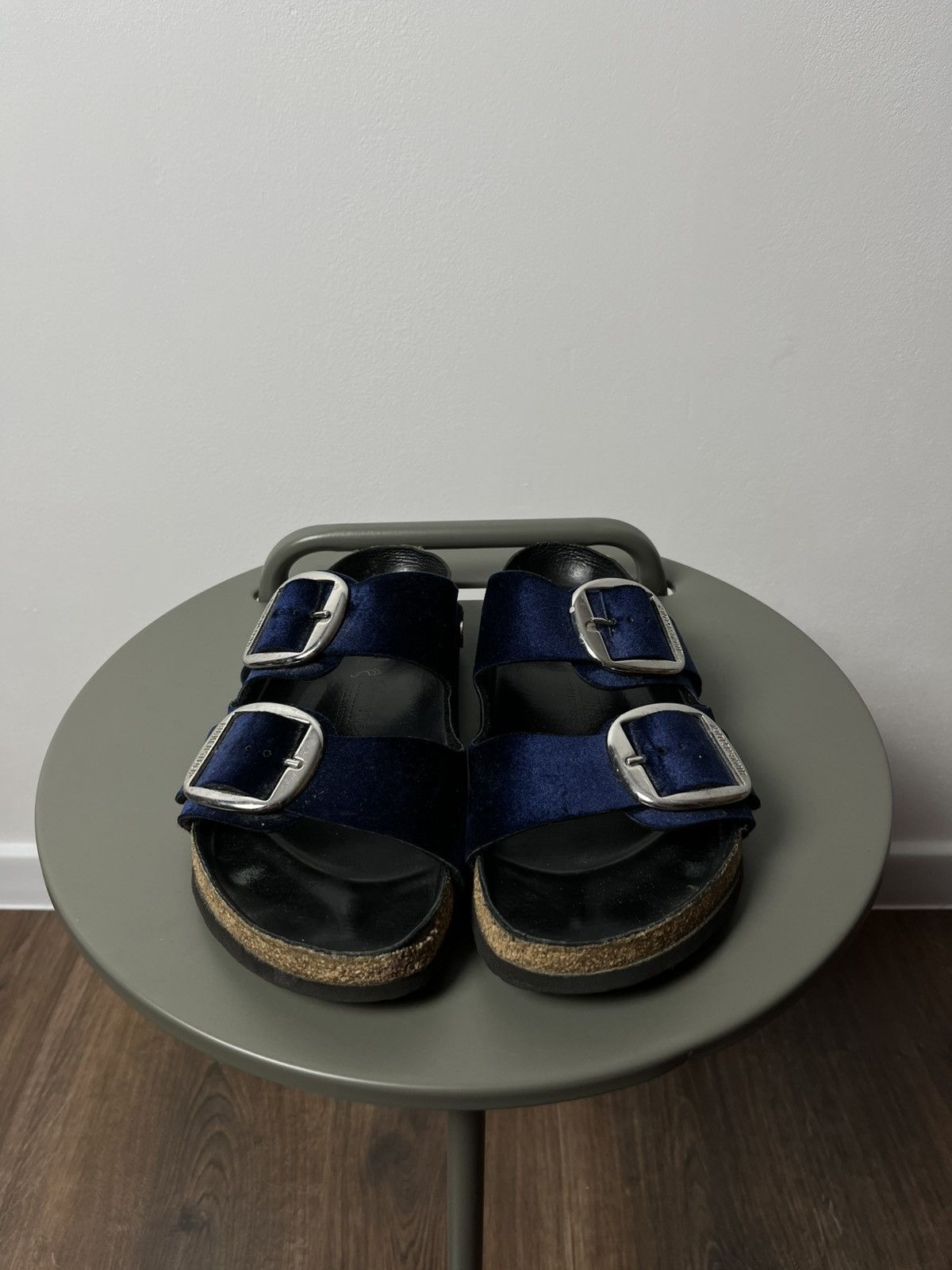 Birkenstock Birkenstock Velvet Big Buckle Sandals Navy Men’s 41 US 8 Size US 8 / EU 41 - 3 Thumbnail