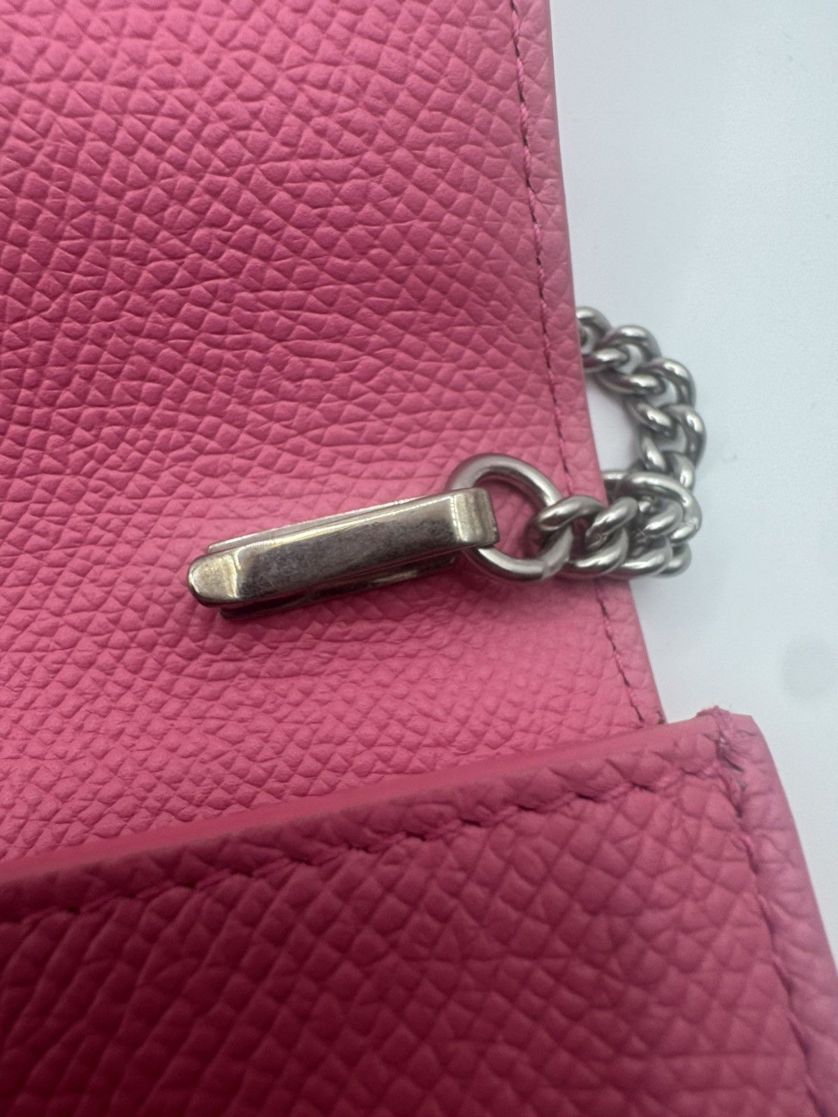 Balenciaga Balenciaga Bubble Gum Pink Ville Chain Phone Wallet Size ONE SIZE - 6 Thumbnail