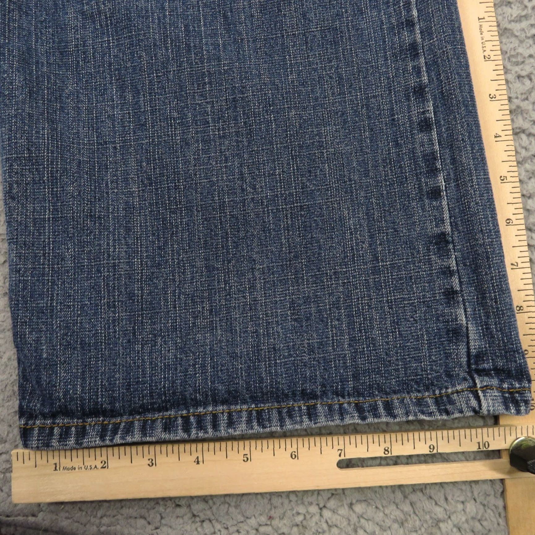 Vintage Mecca Baggy Jeans Men 40 Y2K Embroidered Skater Grunge Wide 10" Leg Opening VTG Denim Jeans 5-Pocket Mens Regular Blue Cotton High Rise Size US 40 / EU 56 - 3 Thumbnail