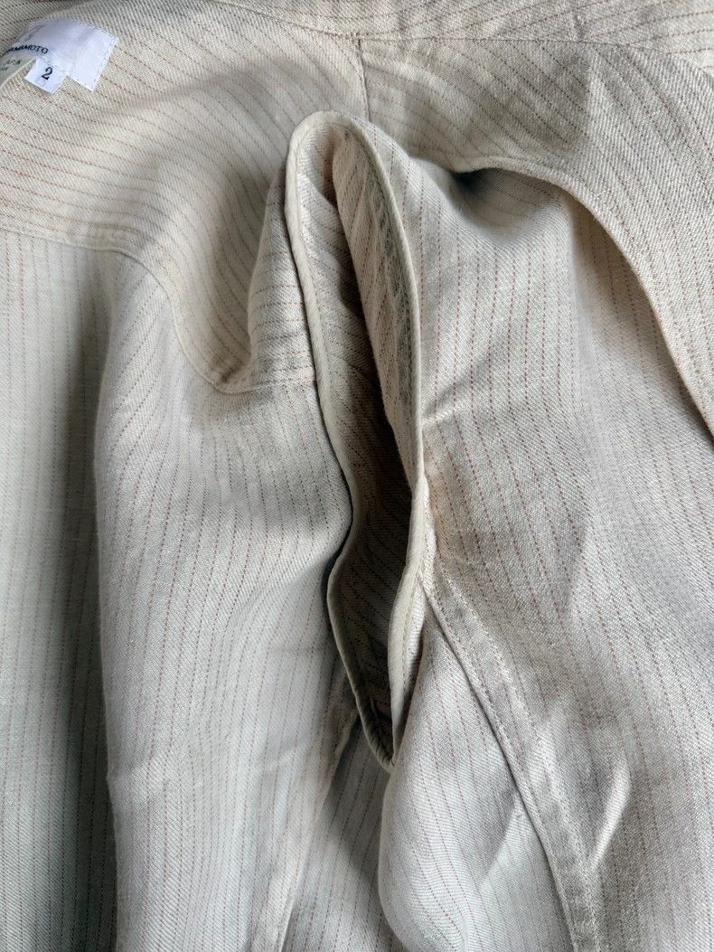 Yohji Yamamoto yohji yamamoto 05SS Main Line Show Linen Jacket 2505-Nextar Size US M / EU 48-50 / 2 - 2 Thumbnail