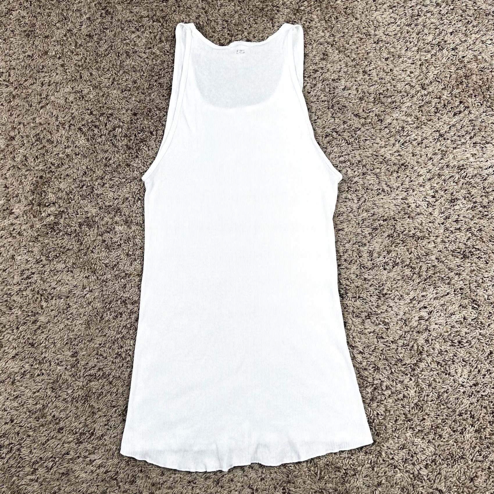 Jockey VINTAGE Jockey Tank Top Shirt XL Tall 100% Cotton Made USA Undershirt Unisex Adults Slim Fit White 90s Shirt Men Women Size US XL / EU 56 / 4 - 3 Thumbnail