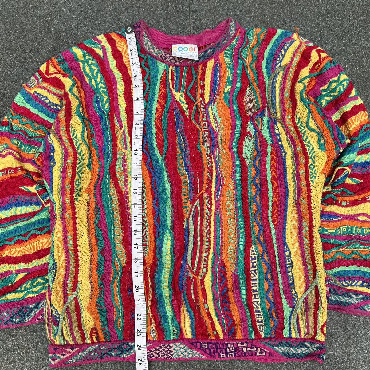 Coogi × Vintage Crazy Vintage Coogi 3D Multicolour Sweater Size US S / EU 44-46 / 1 - 6 Thumbnail