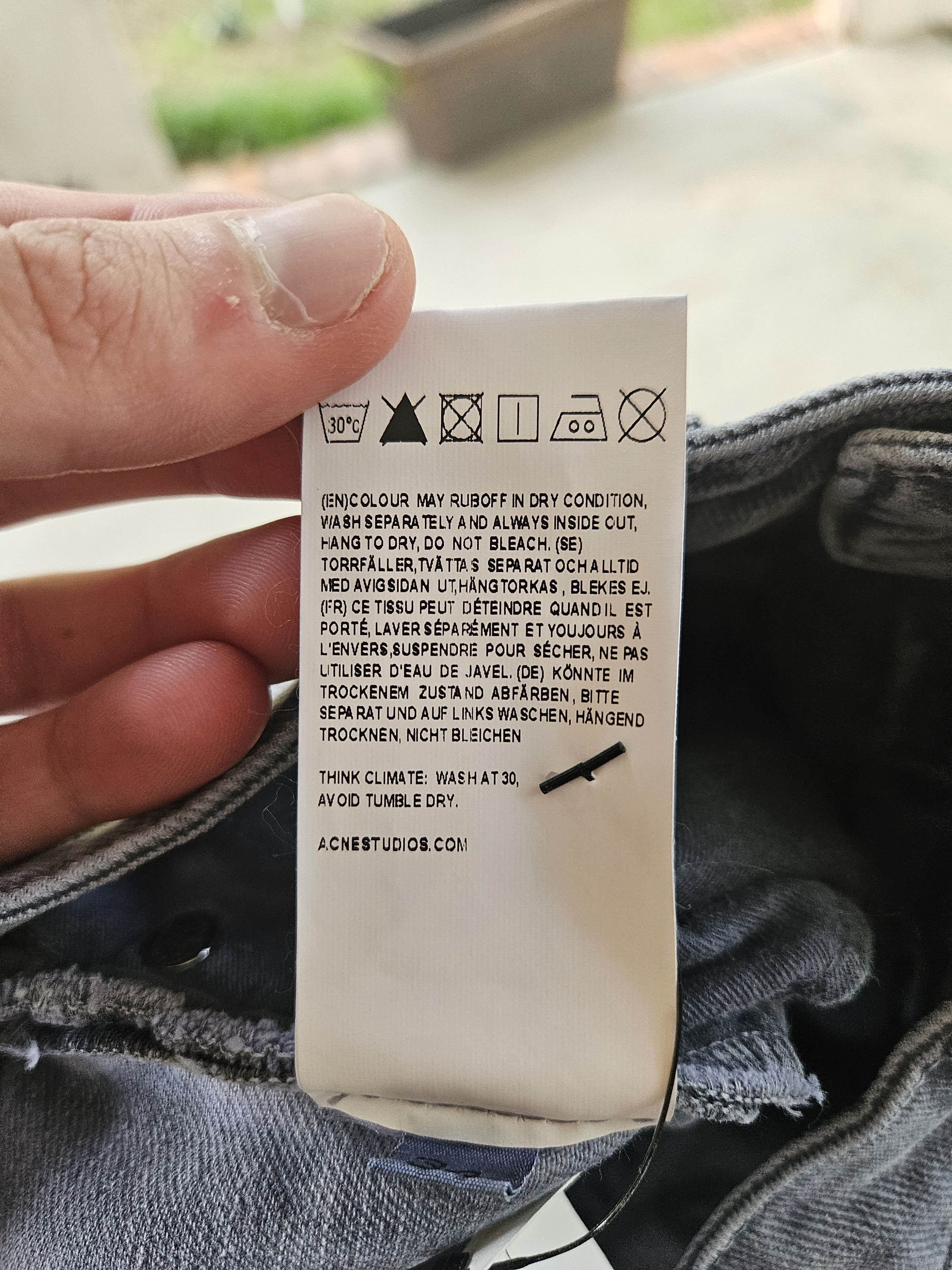 Acne Studios Gray Pop Hand Dye Denim Jeans Size US 30 / EU 46 - 9 Thumbnail